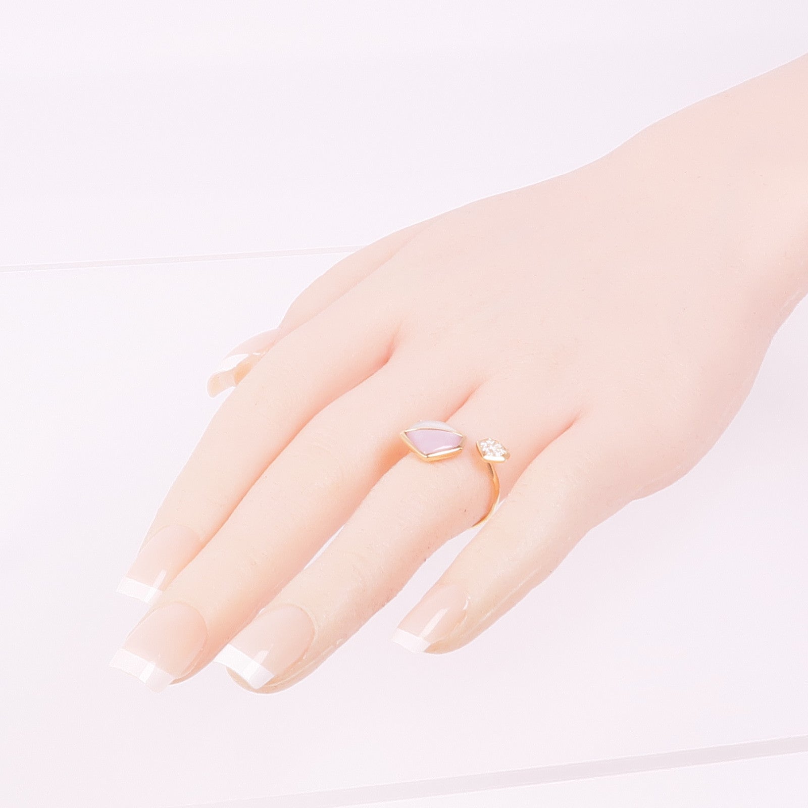 JEWELRY 18K玫瑰金Pearl Ring珍珠母戒指US#7.25