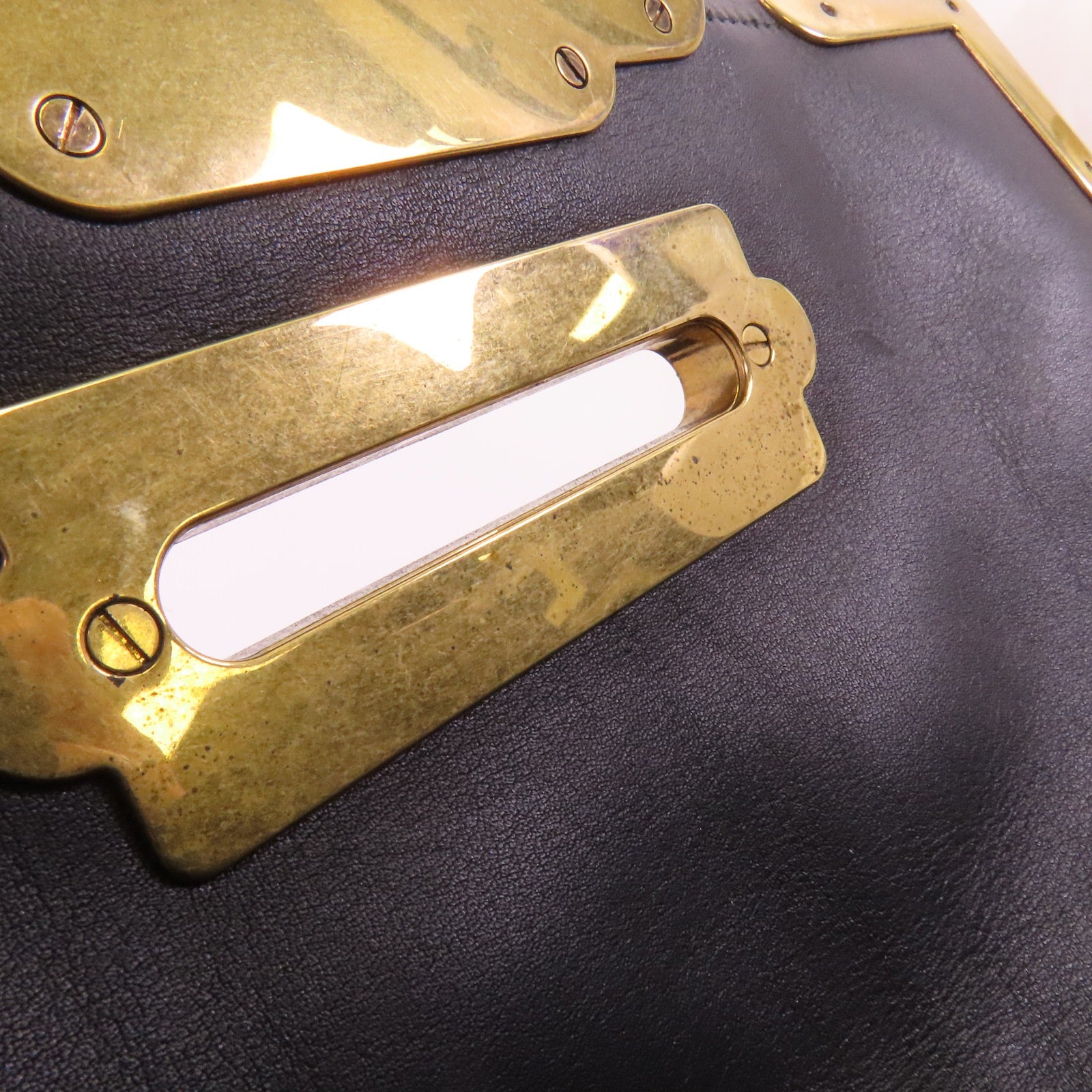 PRADA 牛皮皮革City Bag金扣肩背袋