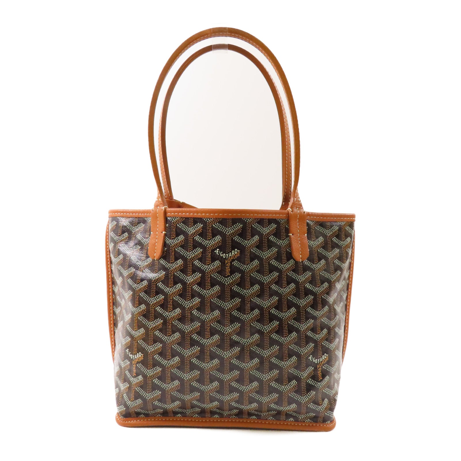GOYARD 塗層帆布Anjou Mini Bag銀扣手挽袋