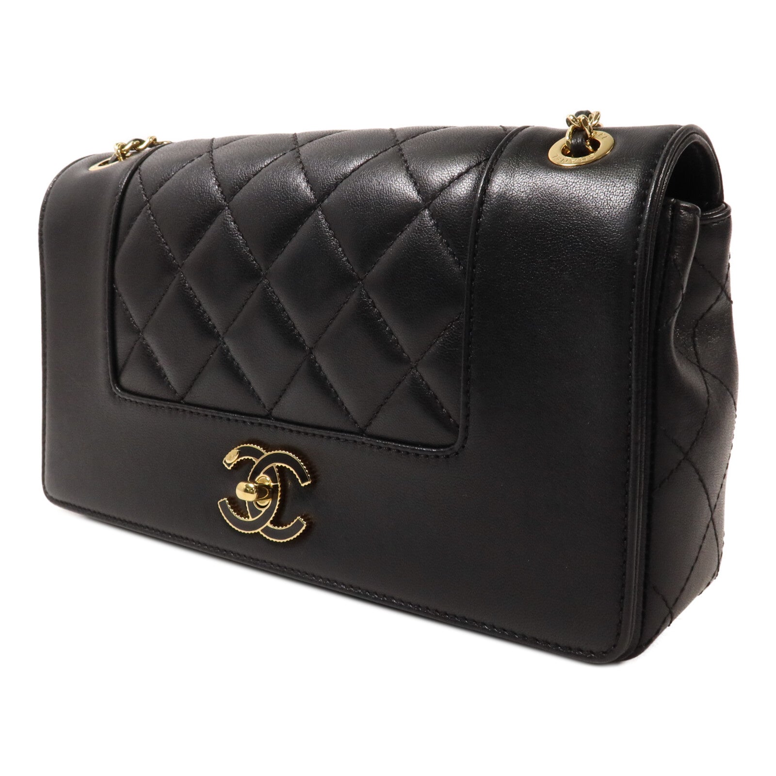 CHANEL 牛皮皮革Chain Shoulder鏈帶肩背袋