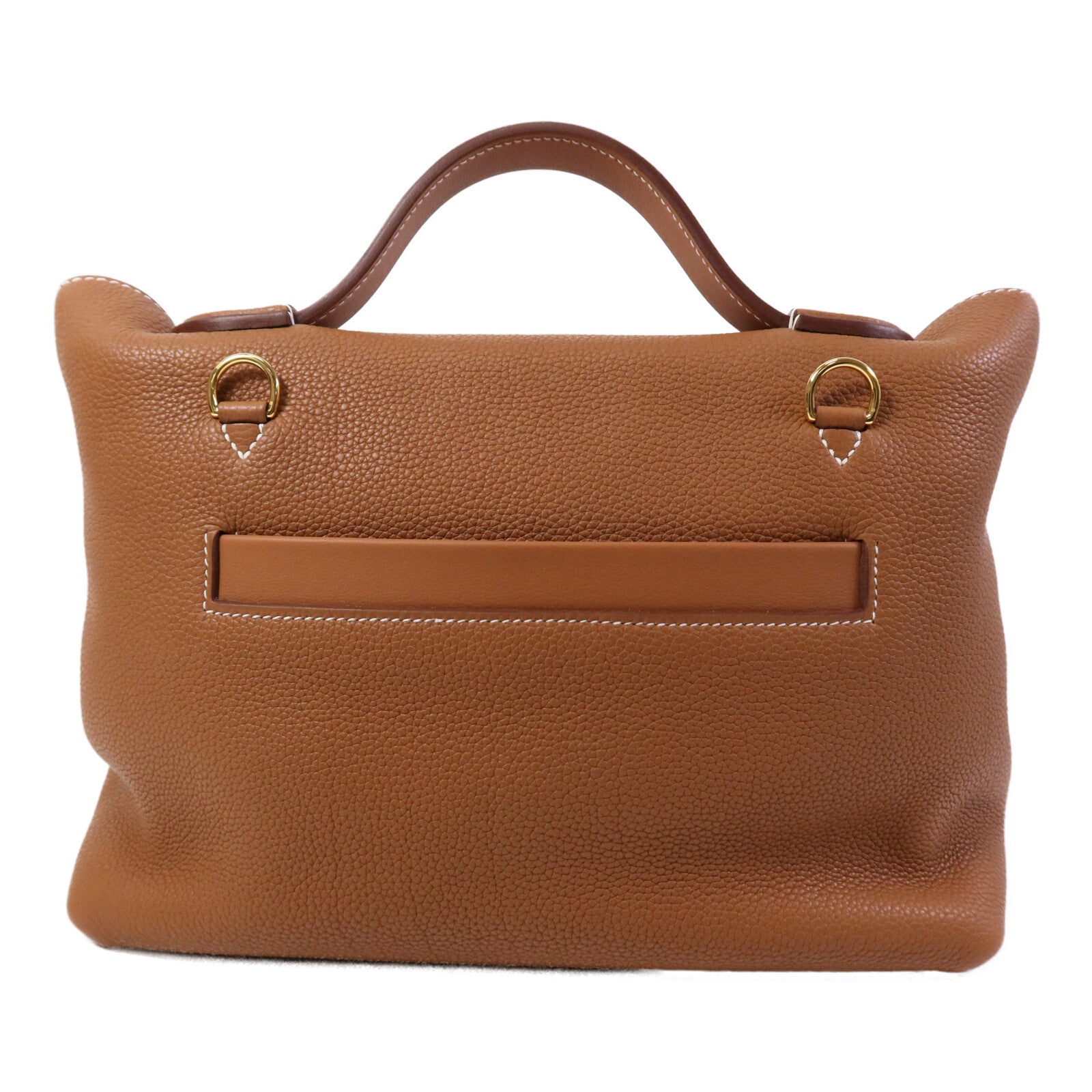 HERMES Clemence皮革24/24 29CM金扣手挽肩背兩用袋Gold