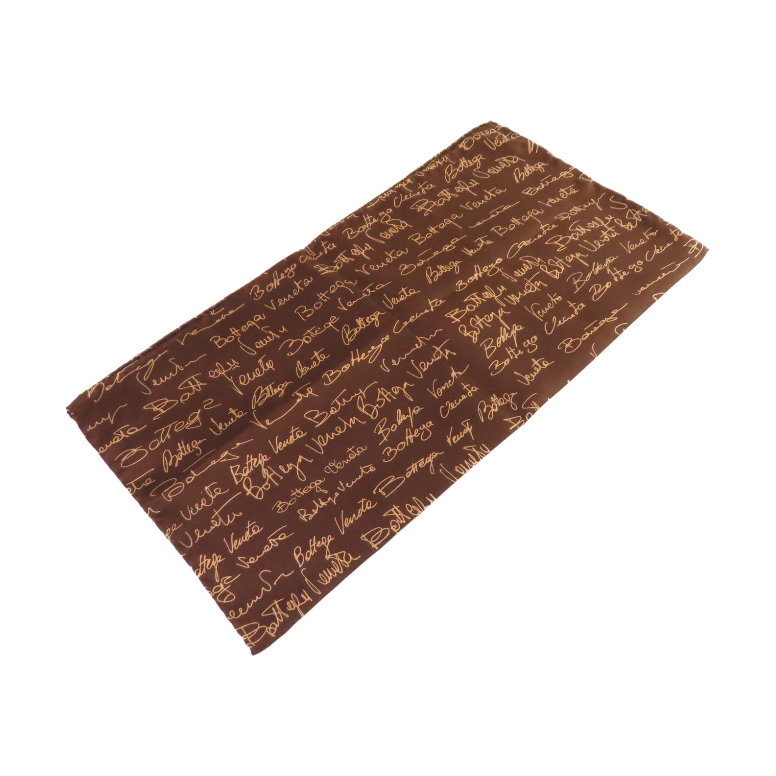 BOTTEGA VENETA 絲質Scarf絲巾啡色