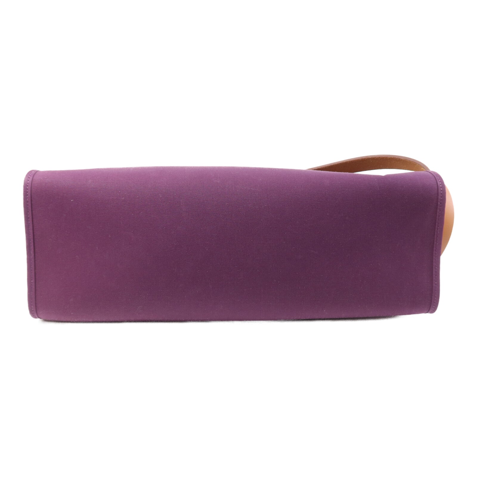 HERMES 帆布Herbag MM銀扣手挽肩背兩用袋Anemone/Gold