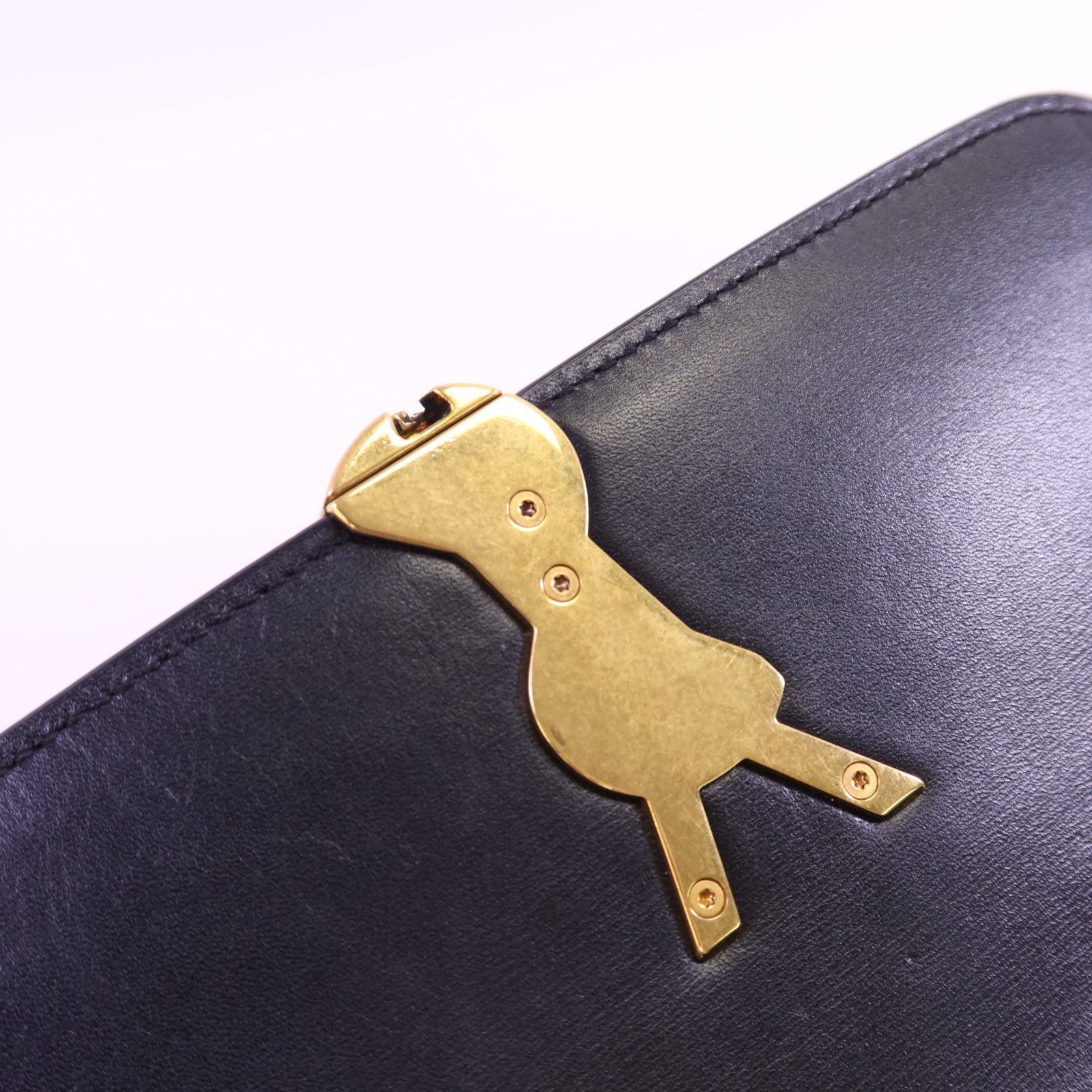 SAINT LAURENT 牛皮皮革Paris Solferino金扣肩背袋