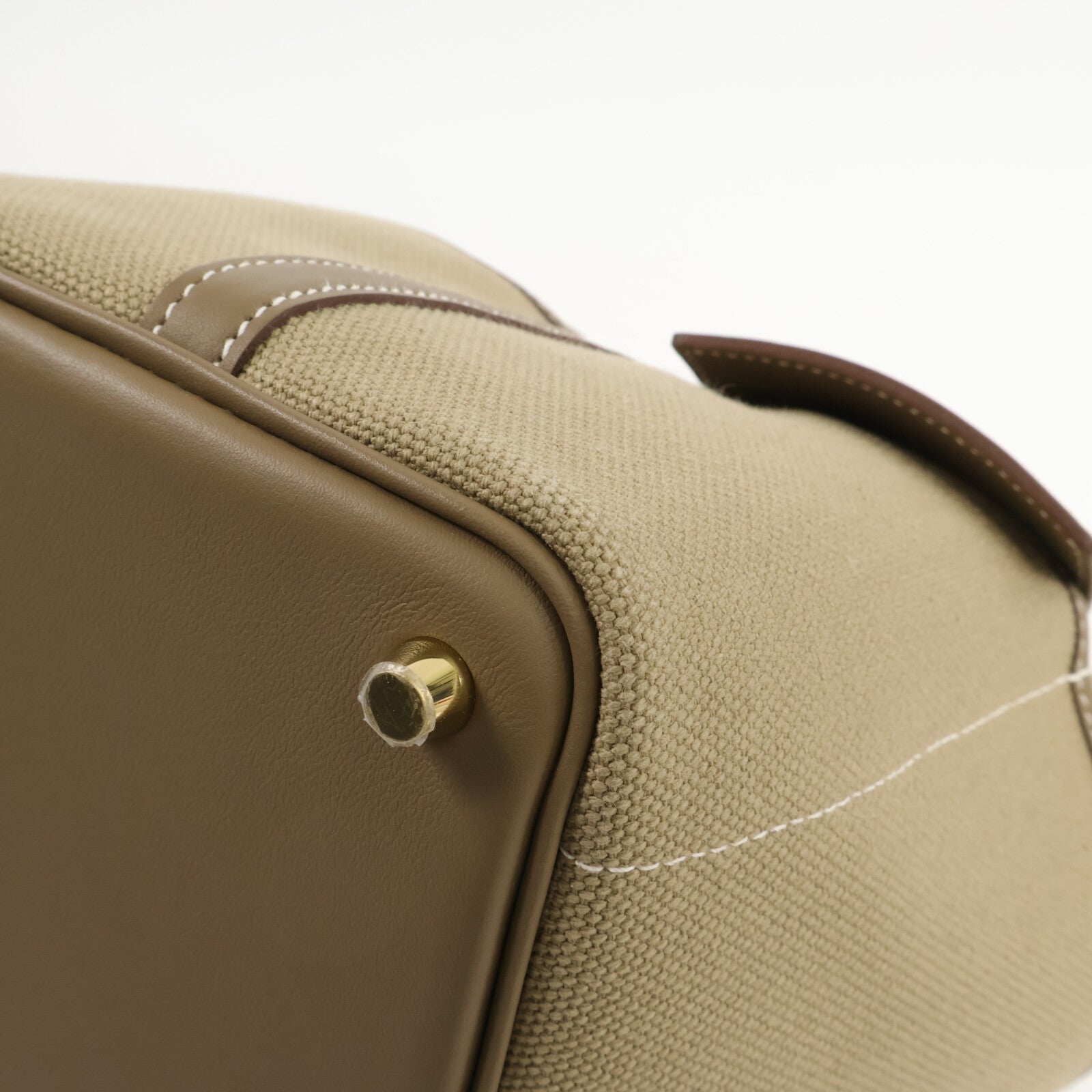 HERMES 帆布/Swift皮革Picotin Cargo PM手挽袋
