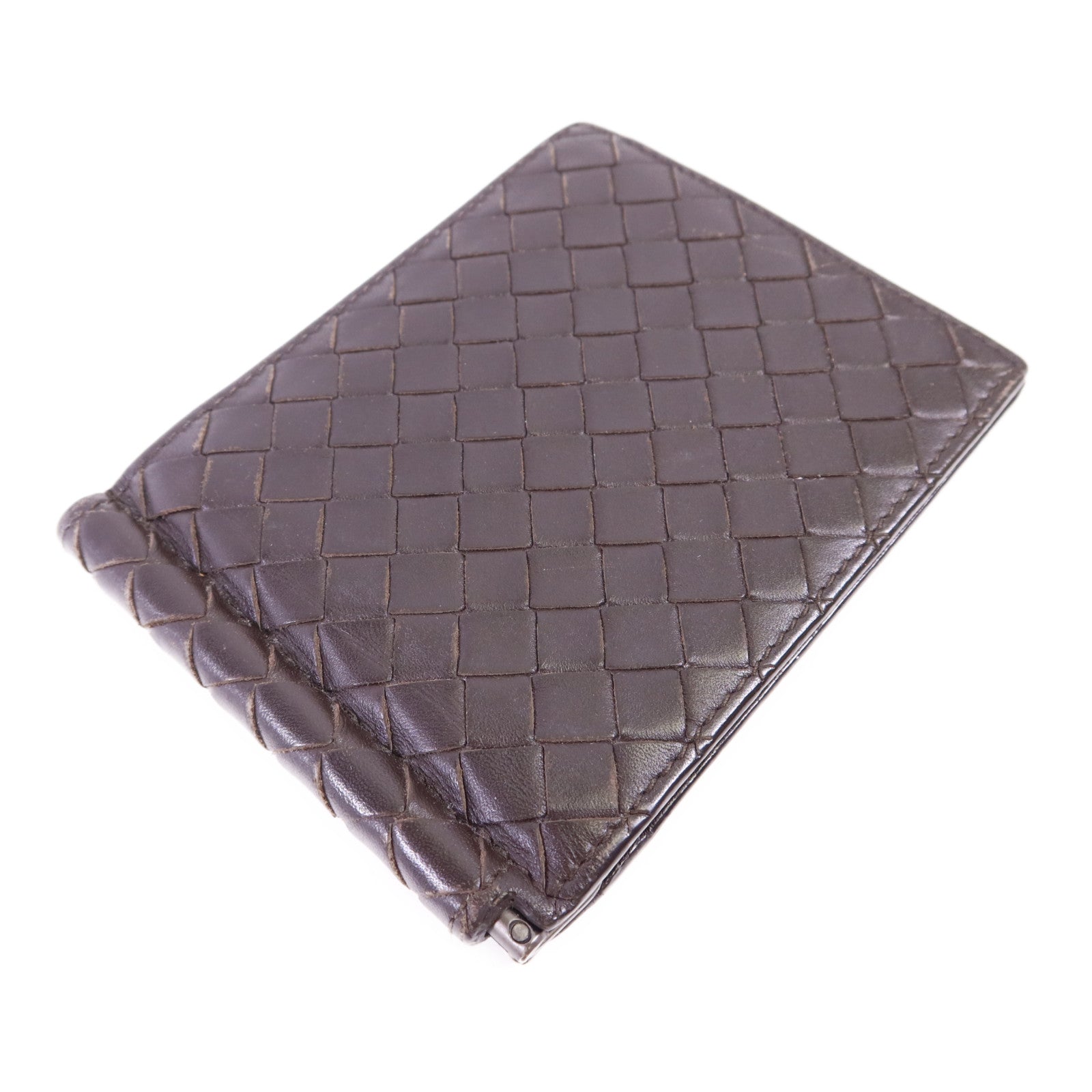 BOTTEGA VENETA 【激減優惠】羊皮皮革Bifold Money Clip Wallet錢包