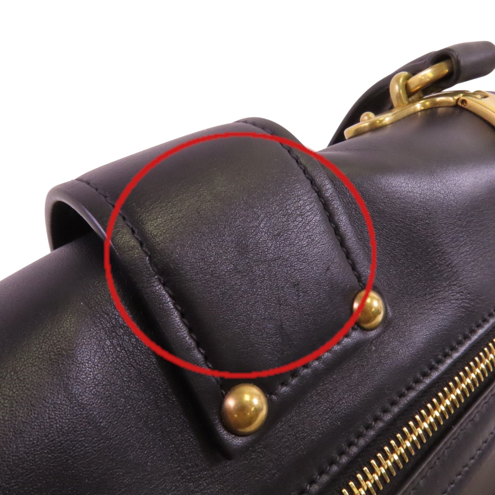 PRADA 牛皮皮革City Bag金扣肩背袋