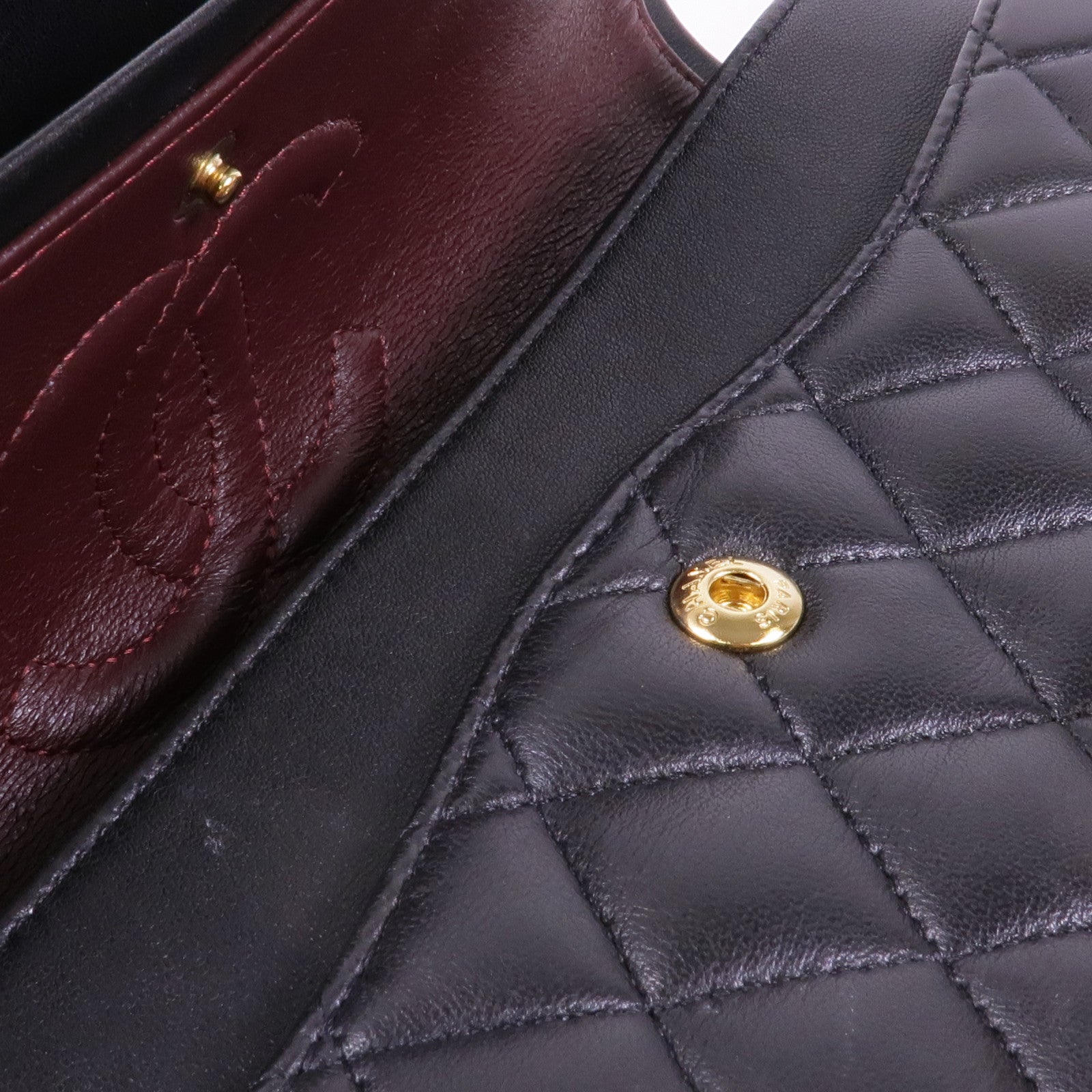 CHANEL 羊皮皮革Classic 25金扣鏈帶肩背袋