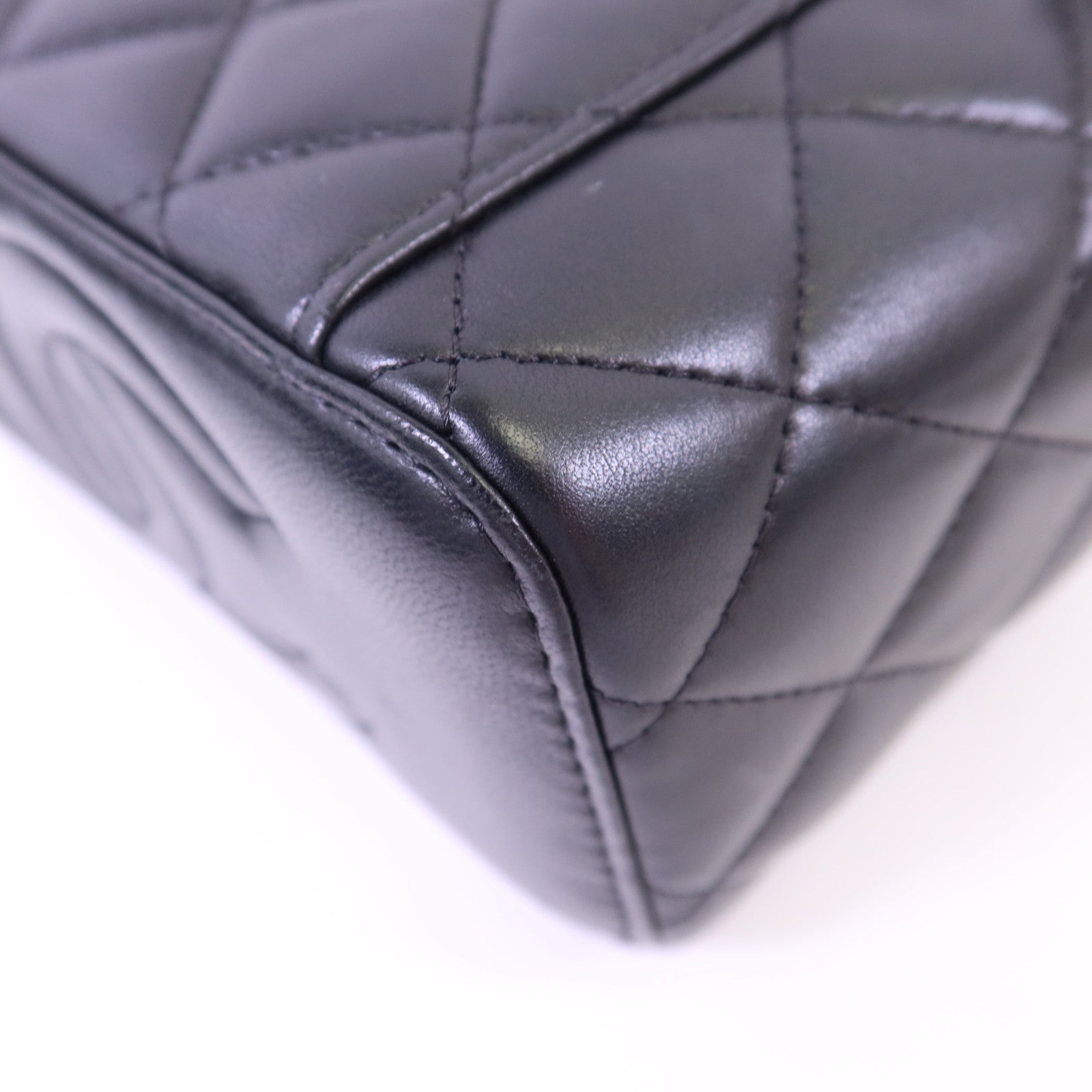 CHANEL 羊皮皮革Vanity Case金扣鏈帶肩背袋