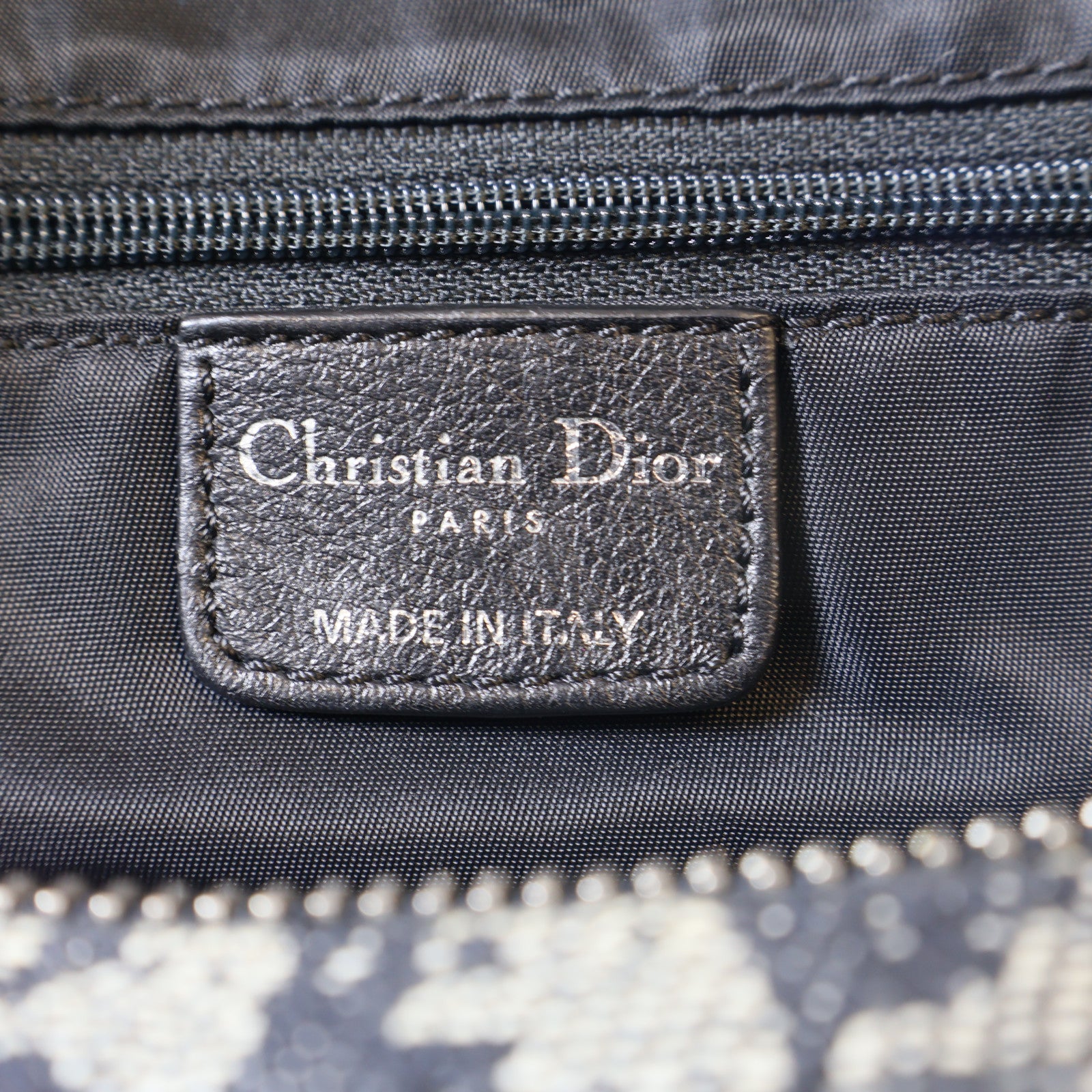 Dior 帆布Hand Bag銀扣手挽袋黑色