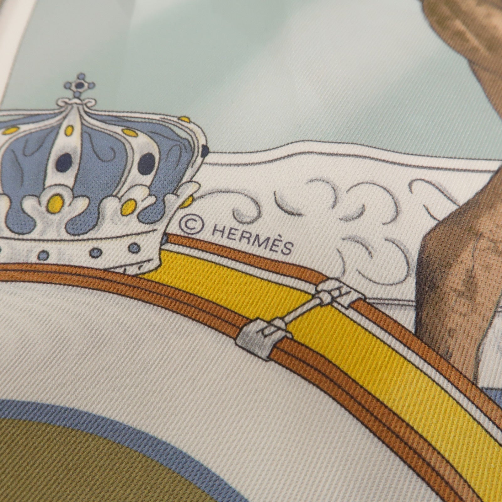 HERMES 絲質The New Hermes Record Scarf 70x70絲巾