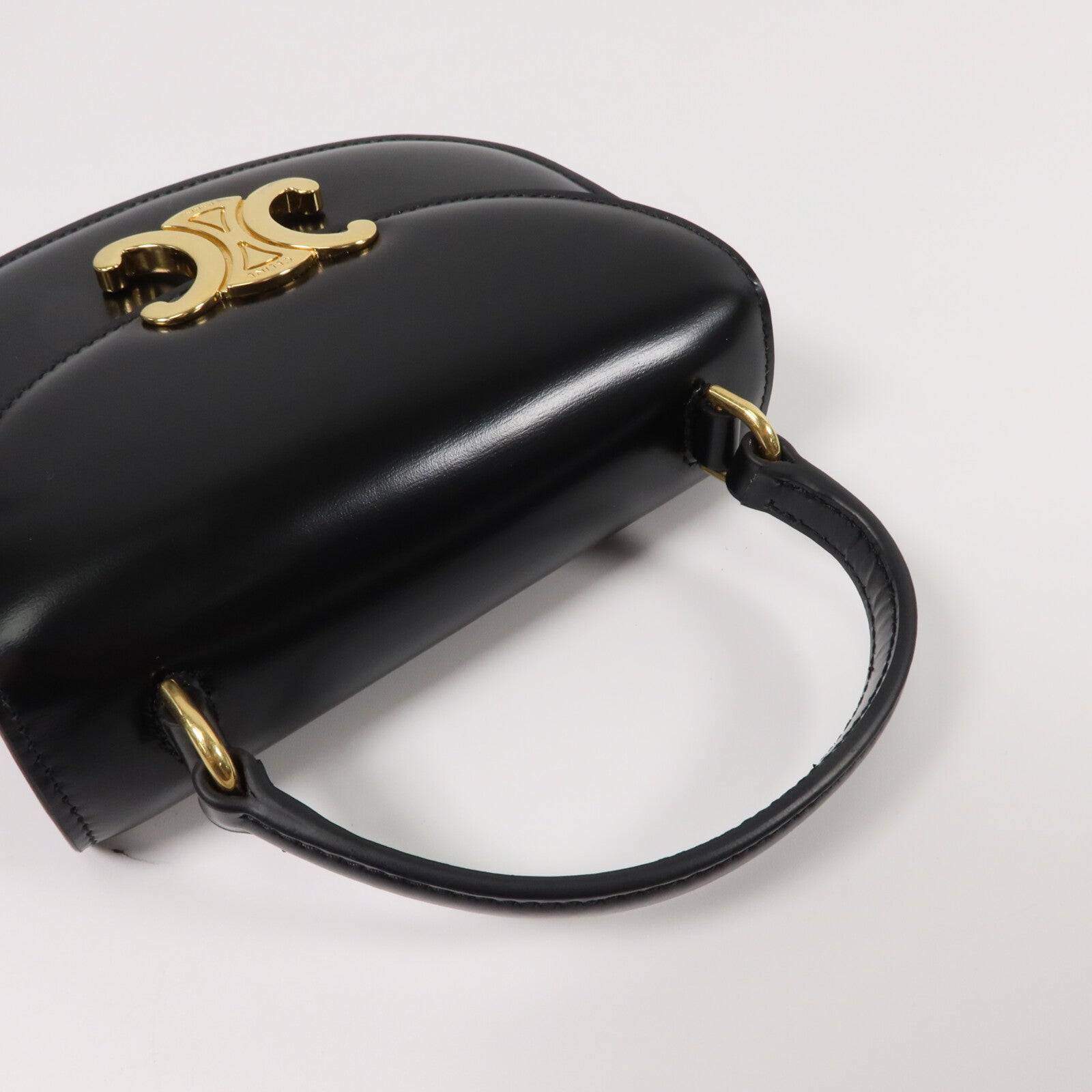 CELINE 牛皮皮革Mini Besace Clea手挽肩背兩用袋