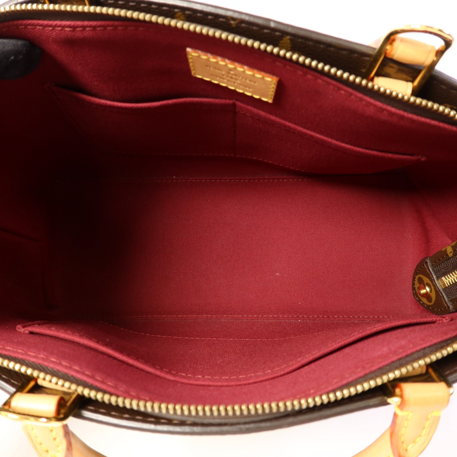 LOUIS VUITTON Monogram Petit Palais金扣手挽肩背兩用袋棕色