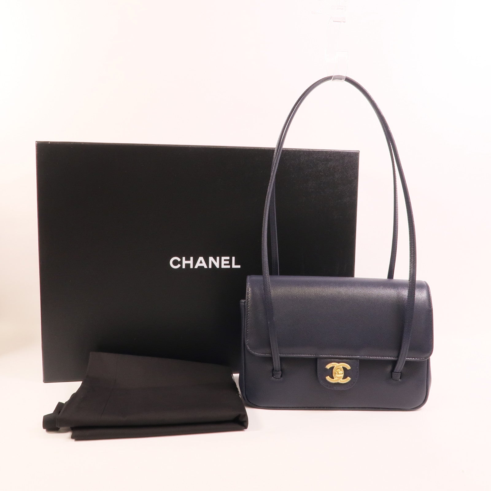 CHANEL 牛皮皮革Preppy CoCo肩背袋