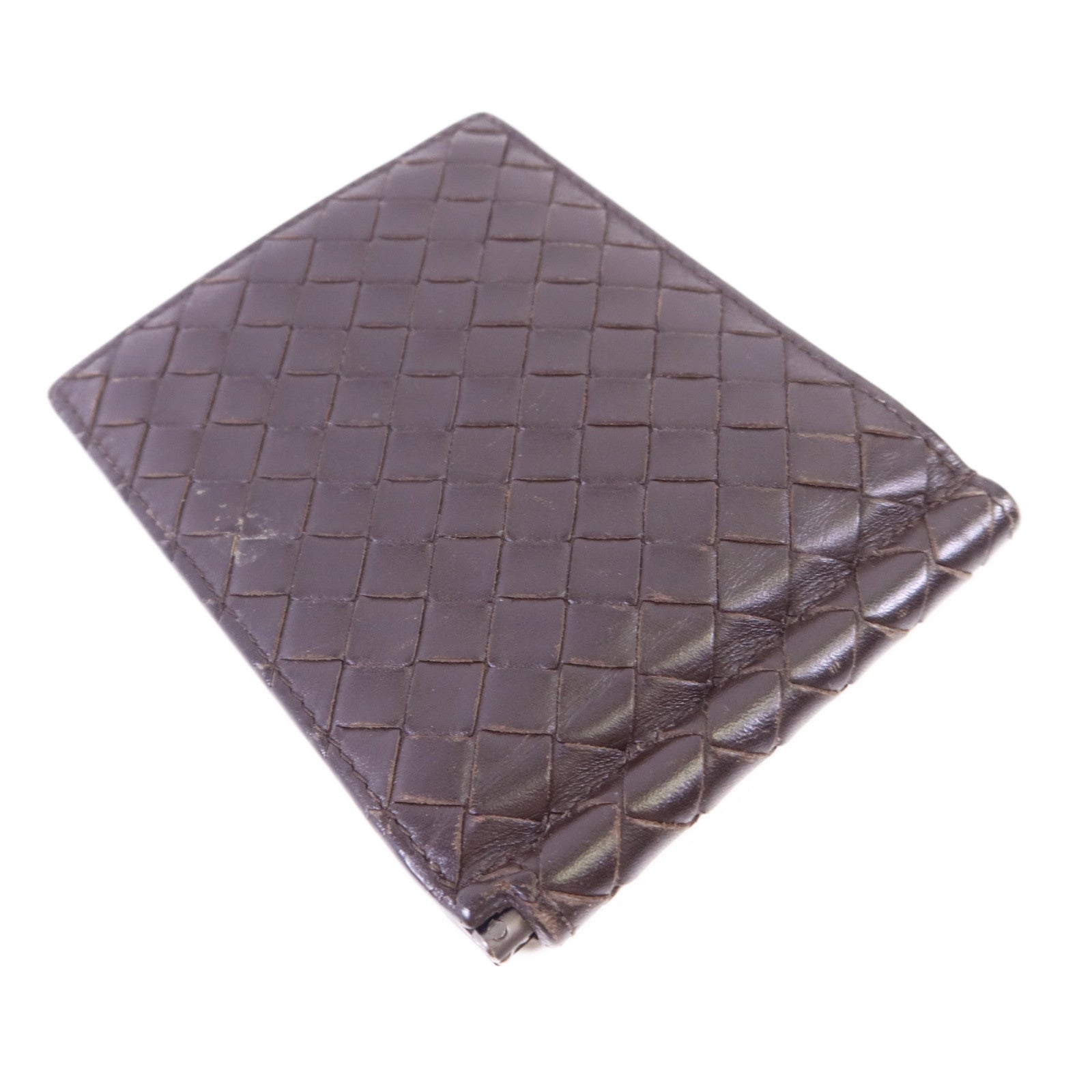BOTTEGA VENETA 【激減優惠】羊皮皮革Bifold Money Clip Wallet錢包
