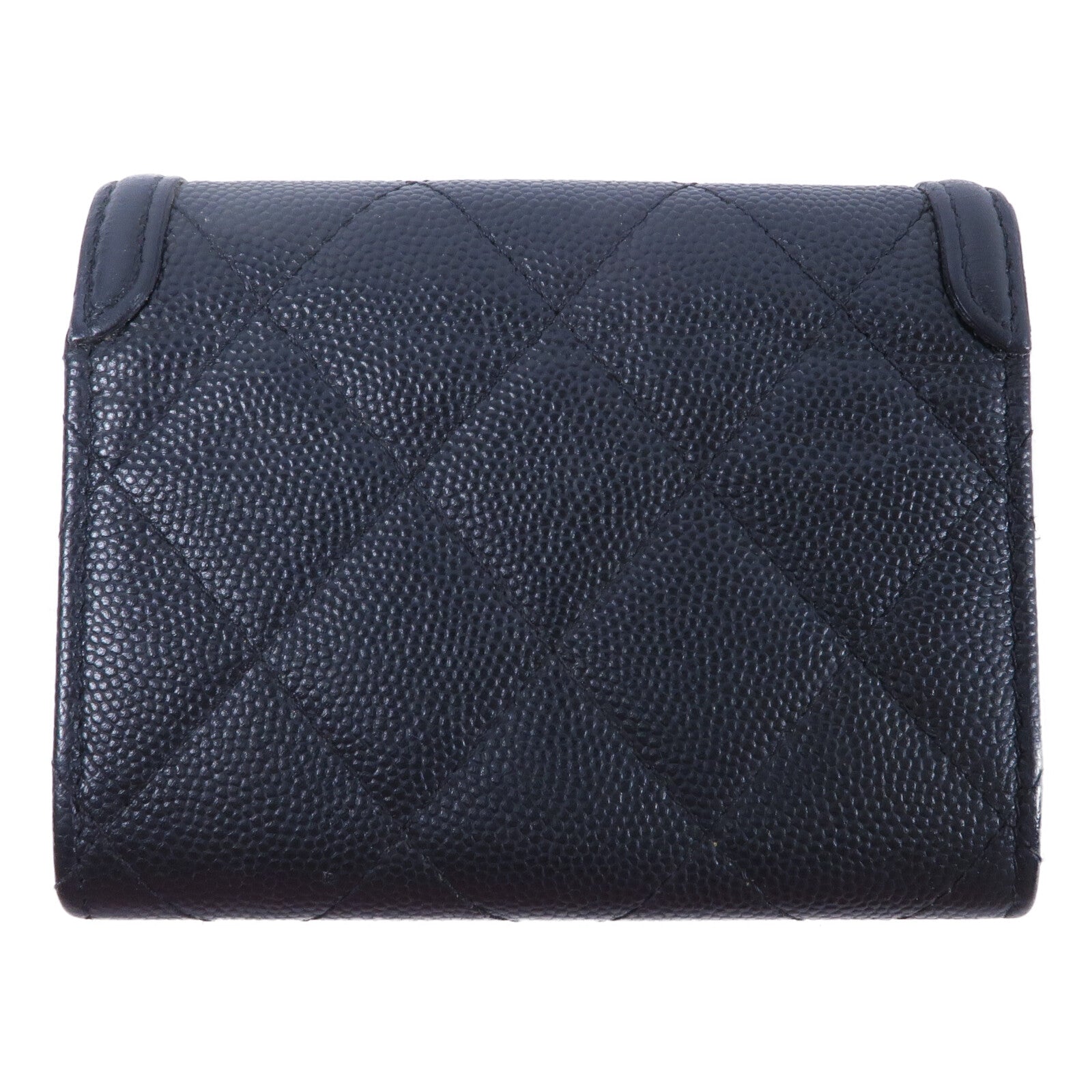 CHANEL 牛皮皮革Filigree Vanity CC Wallet零錢包