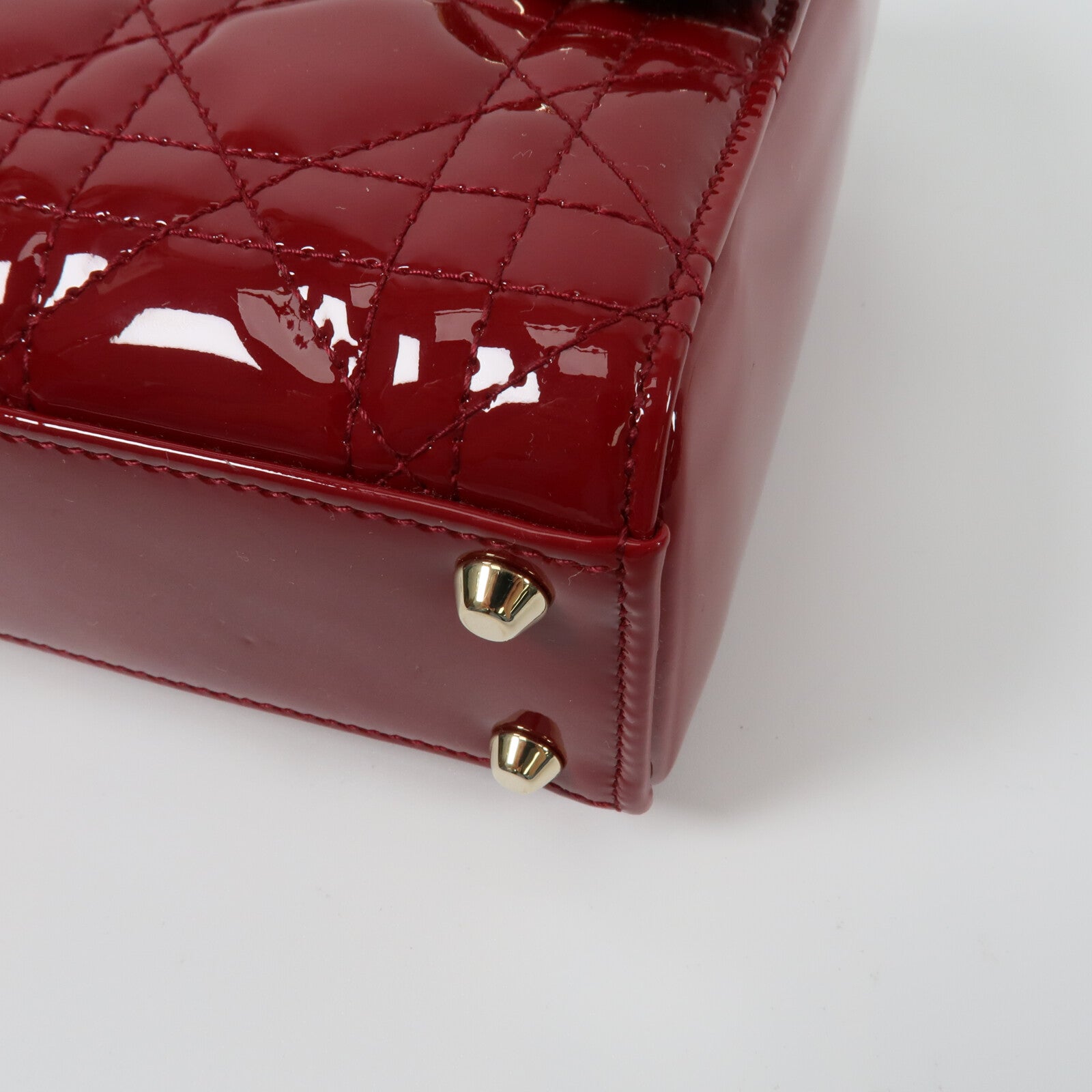 Dior 漆皮皮革Mini Lady Dior手挽肩背兩用袋