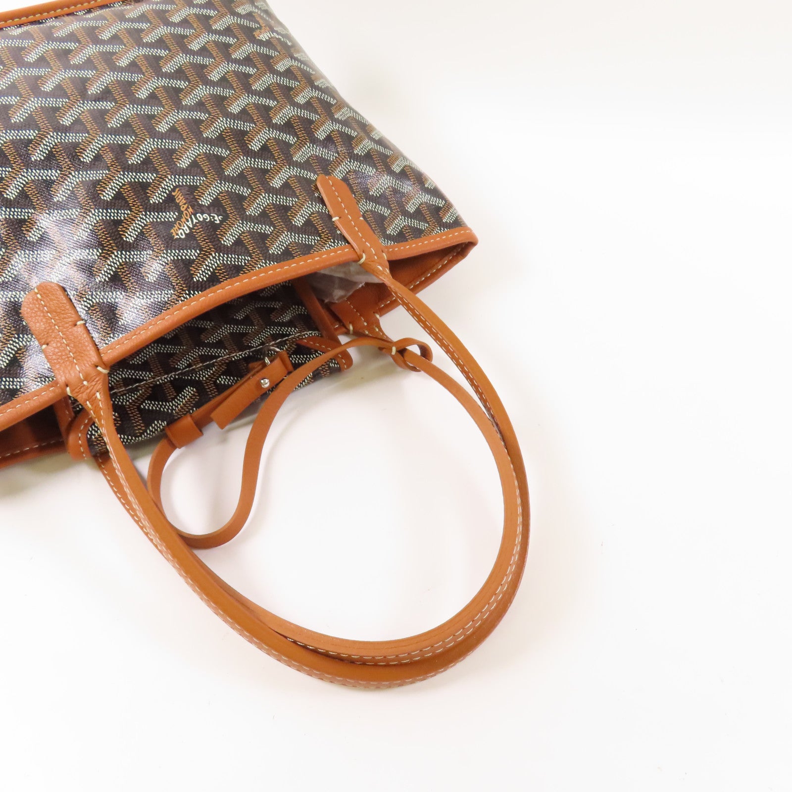GOYARD 塗層帆布Anjou Mini Bag銀扣手挽袋