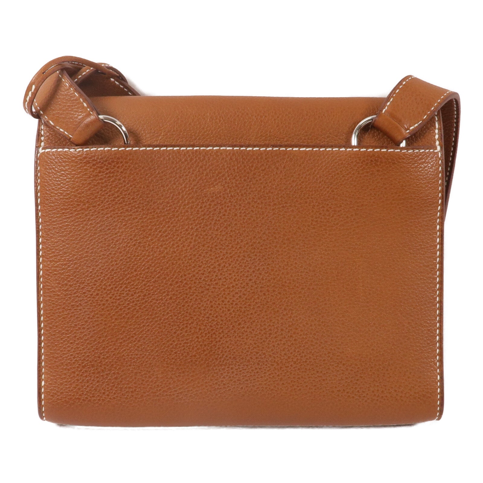 HERMES Barenia皮革Depeches 21肩背袋Gold