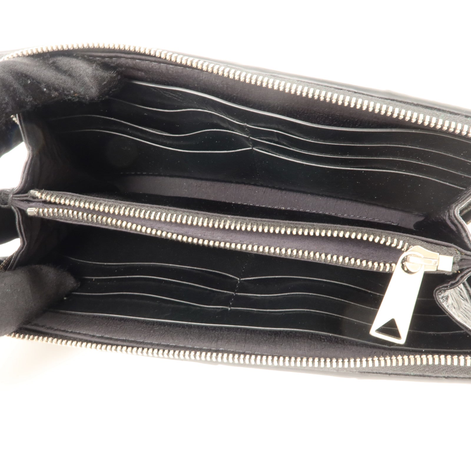 BOTTEGA VENETA 牛皮皮革Zipper Long Wallet銀扣長錢包