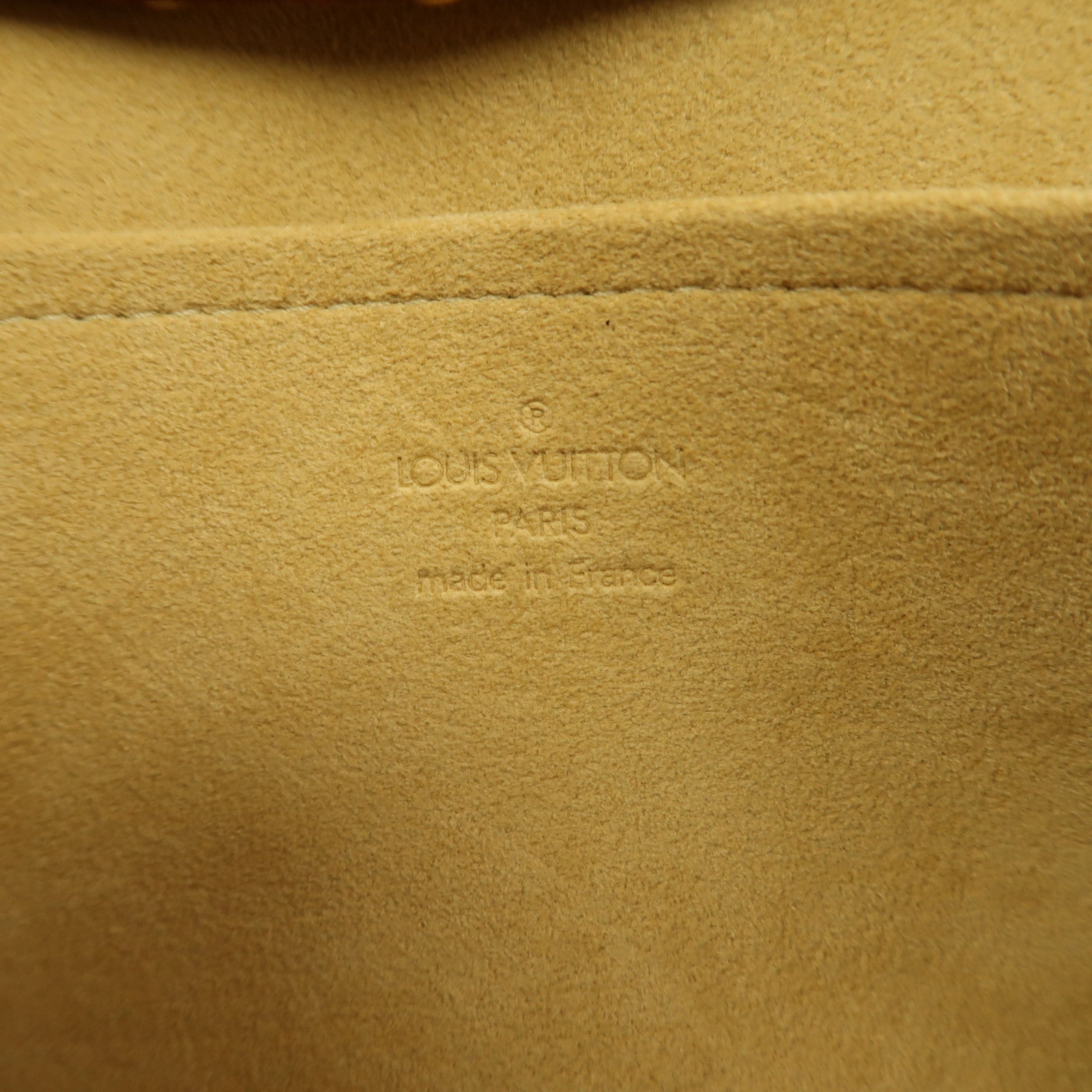 LOUIS VUITTON Monogram Pechette Twin GM金扣肩背袋啡色