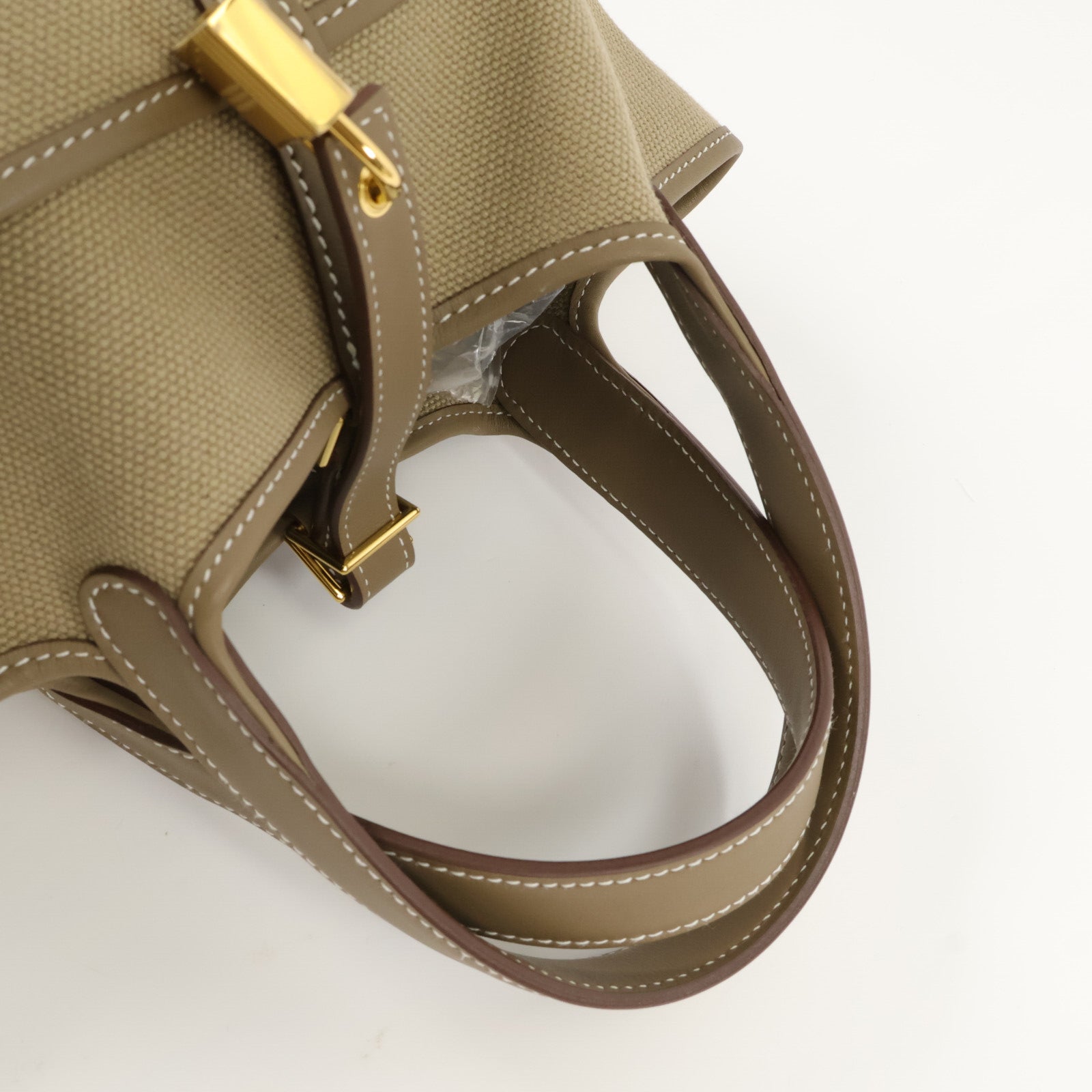 HERMES 帆布/Swift皮革Picotin Cargo PM手挽袋