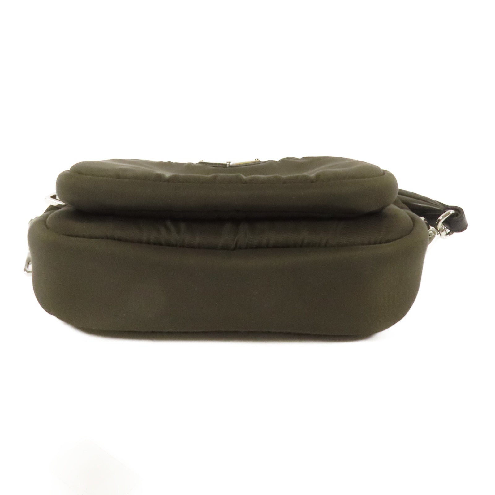 PRADA 尼龍Pouch銀扣手拿包