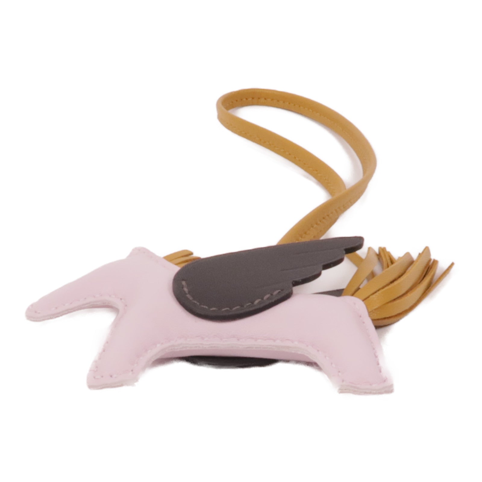 HERMES Swift Leather Rodeo PM Hanging Mauve Pale/Sesame charmMauve Mauve Bro...