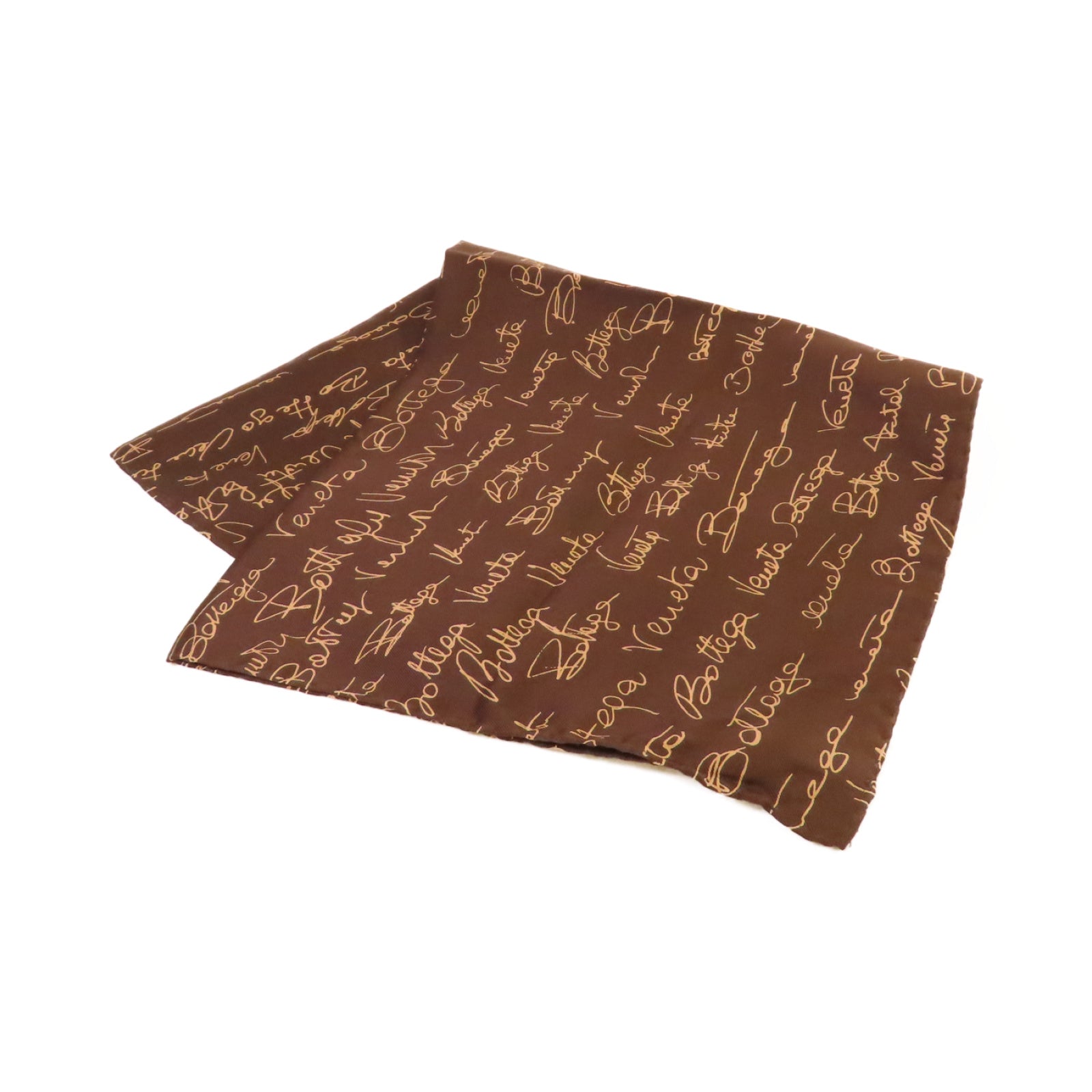 BOTTEGA VENETA 絲質Scarf絲巾啡色