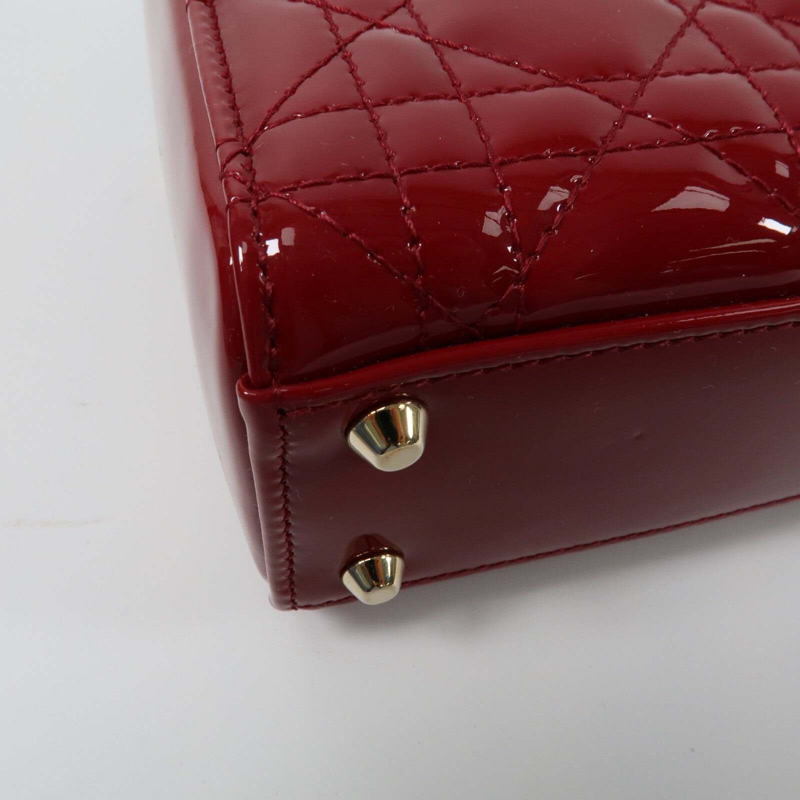 Dior 漆皮皮革Mini Lady Dior手挽肩背兩用袋