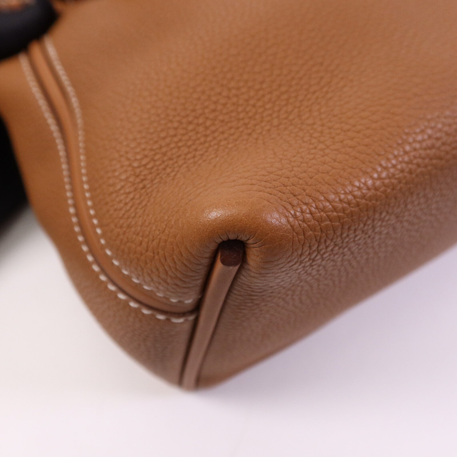 HERMES Clemence皮革24/24 29CM金扣手挽肩背兩用袋Gold