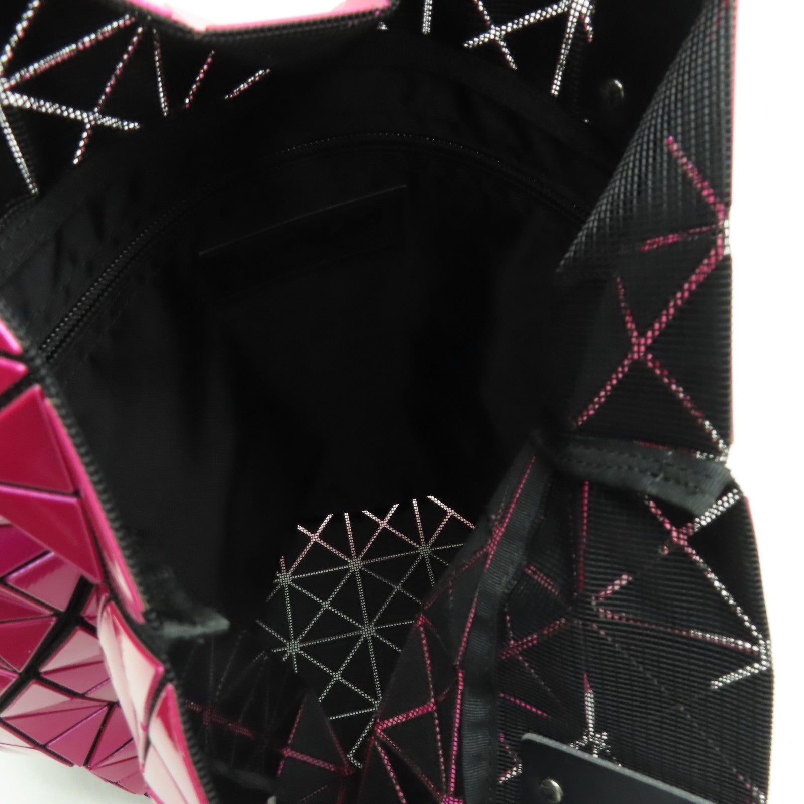 ISSEY MIYAKE 【激減優惠】PVC ISSEY MIYAKE Bao Bao Tote Bag銀扣手挽袋粉紅色