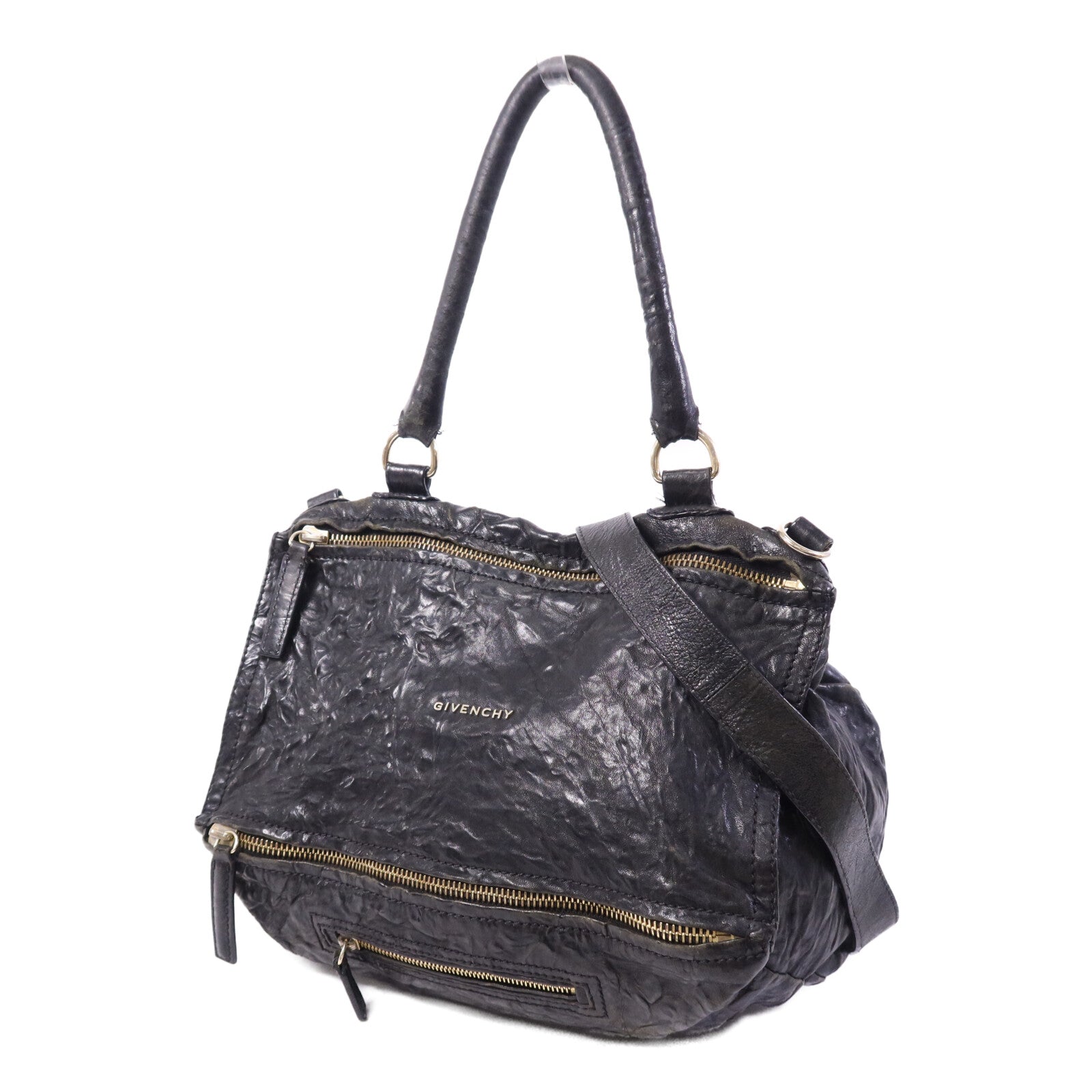 GIVENCHY 牛皮皮革Pandora金扣手挽肩背兩用袋