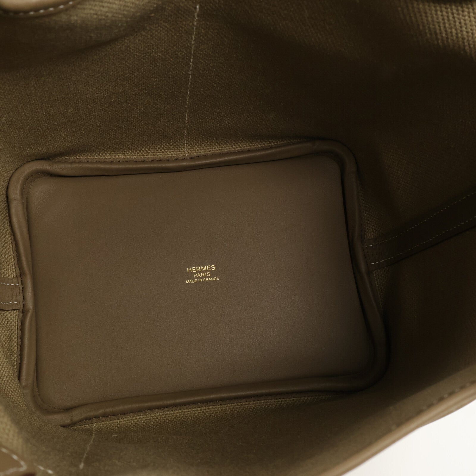 HERMES 帆布/Swift皮革Picotin Cargo PM手挽袋