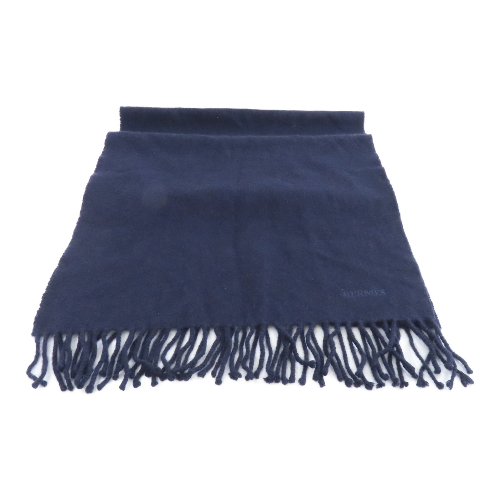 HERMES Cashmere Scarf圍巾深藍色