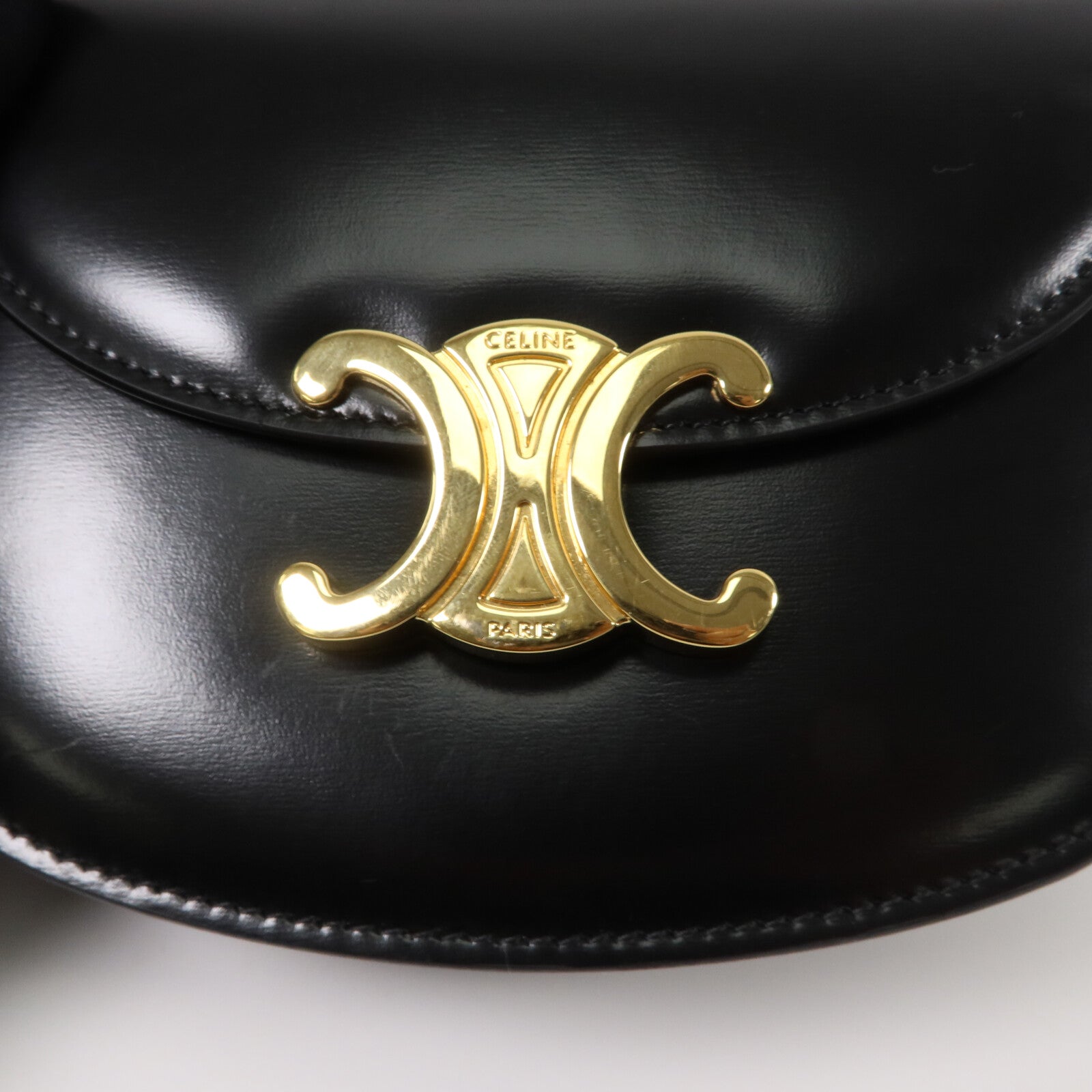 CELINE 牛皮皮革Mini Besace Clea手挽肩背兩用袋