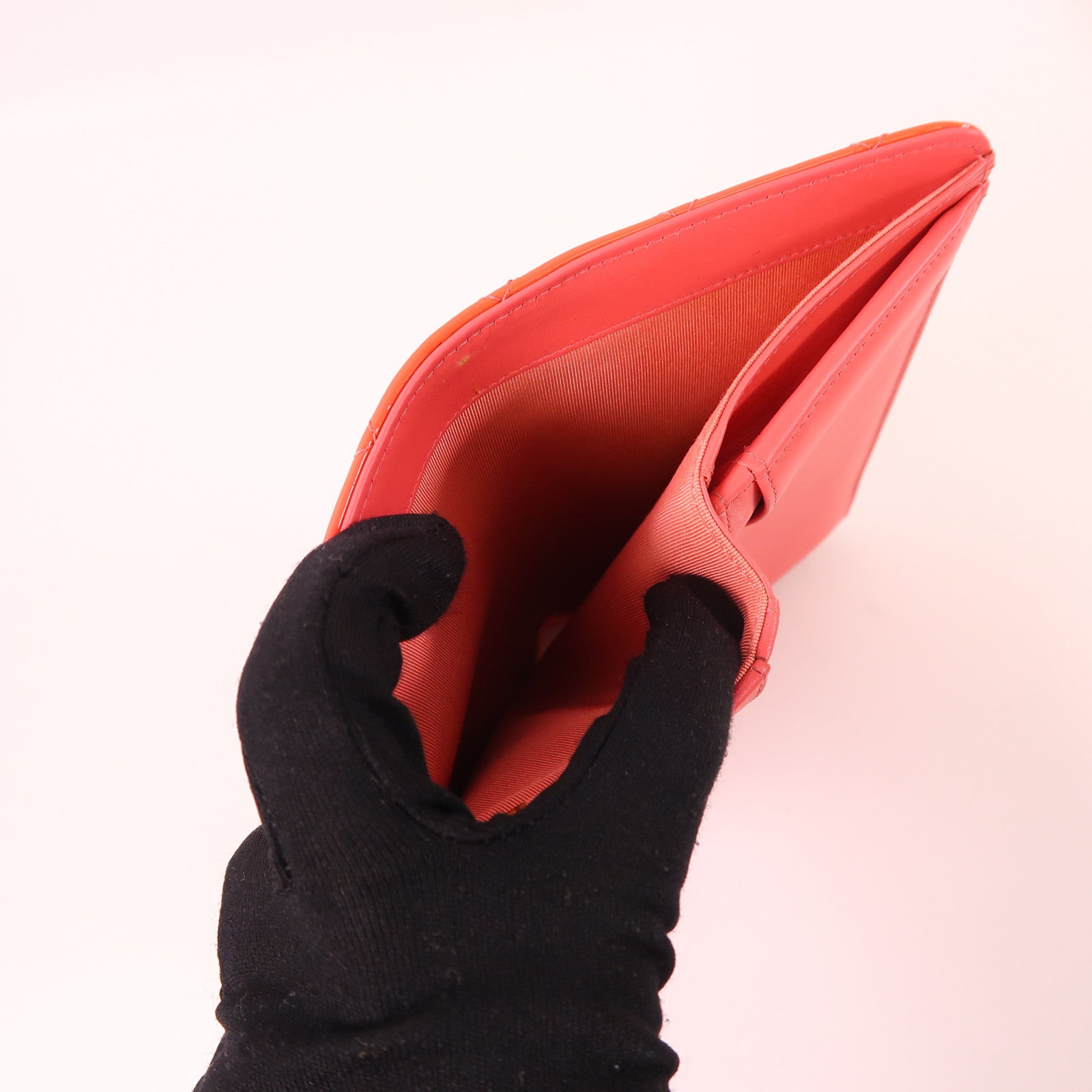 CHANEL 漆皮皮革Long Wallet銀扣長錢包