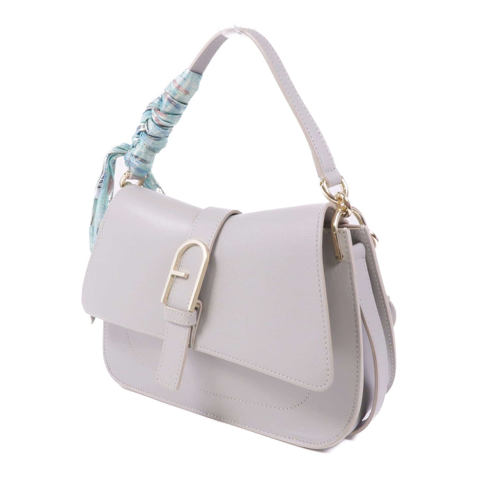 Furla 牛皮皮革Shoulder Bag金扣肩背袋