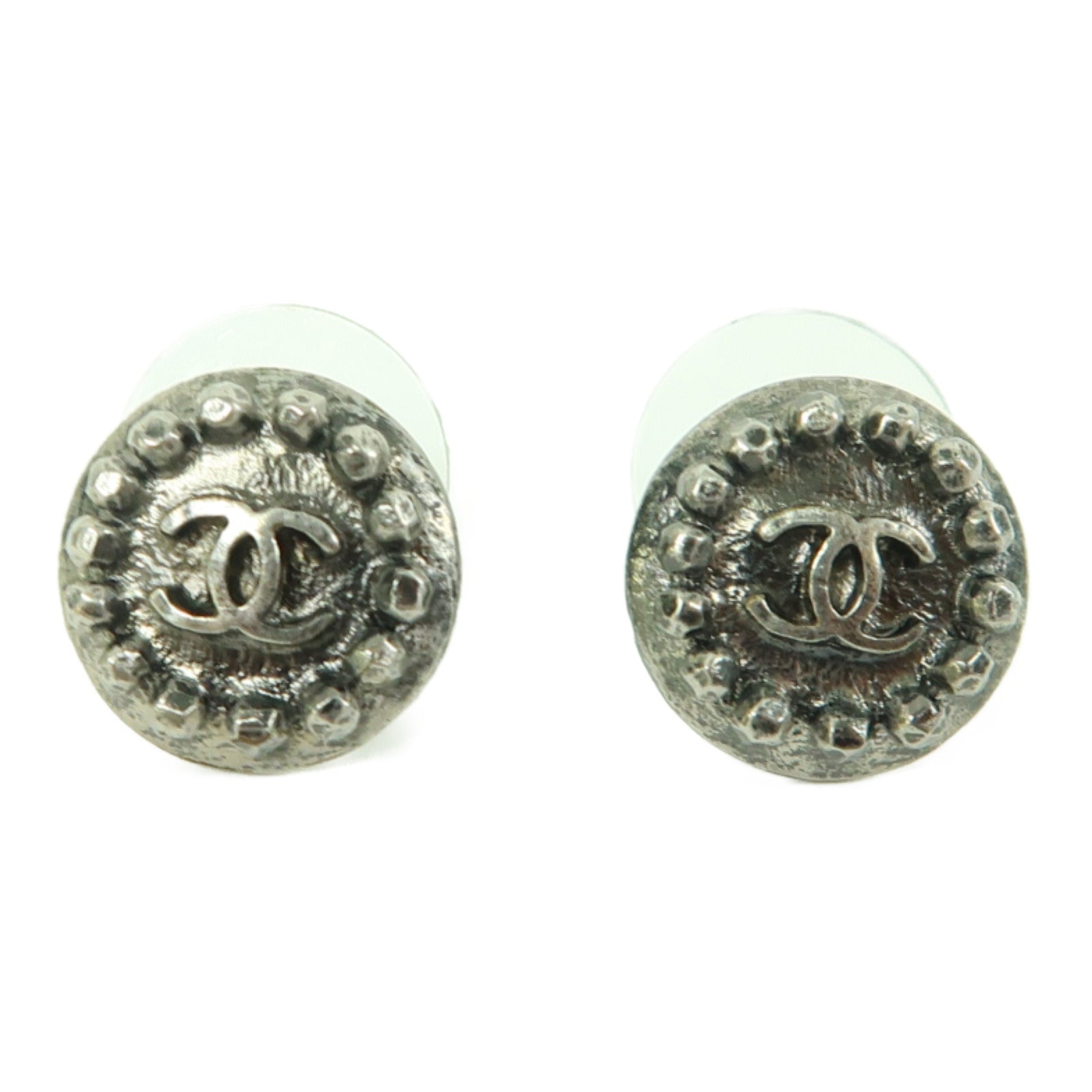 CHANEL 金屬Earrings耳環銀色