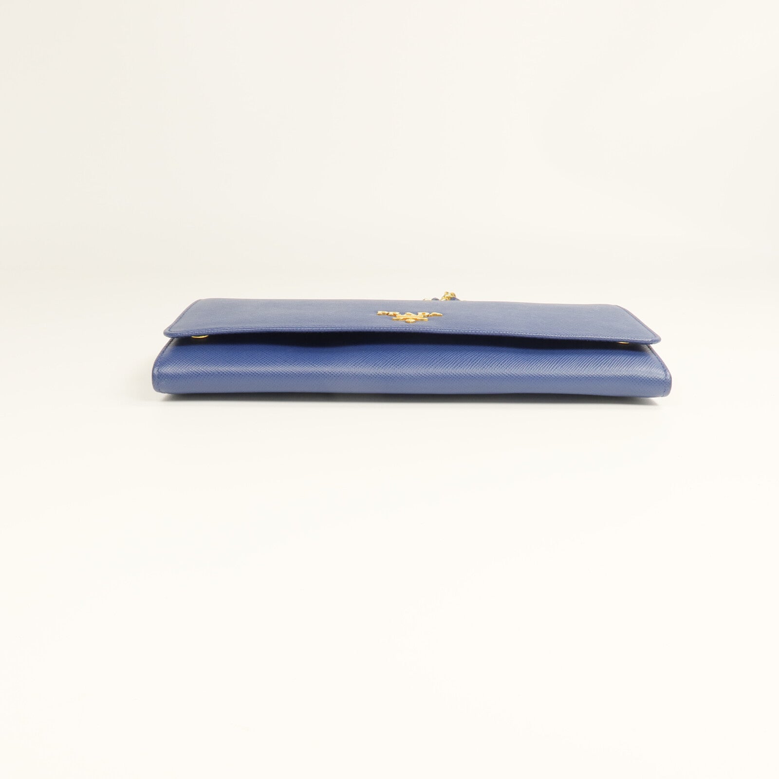 PRADA Saffiano皮革Wallet On Chain金扣鏈帶肩背袋