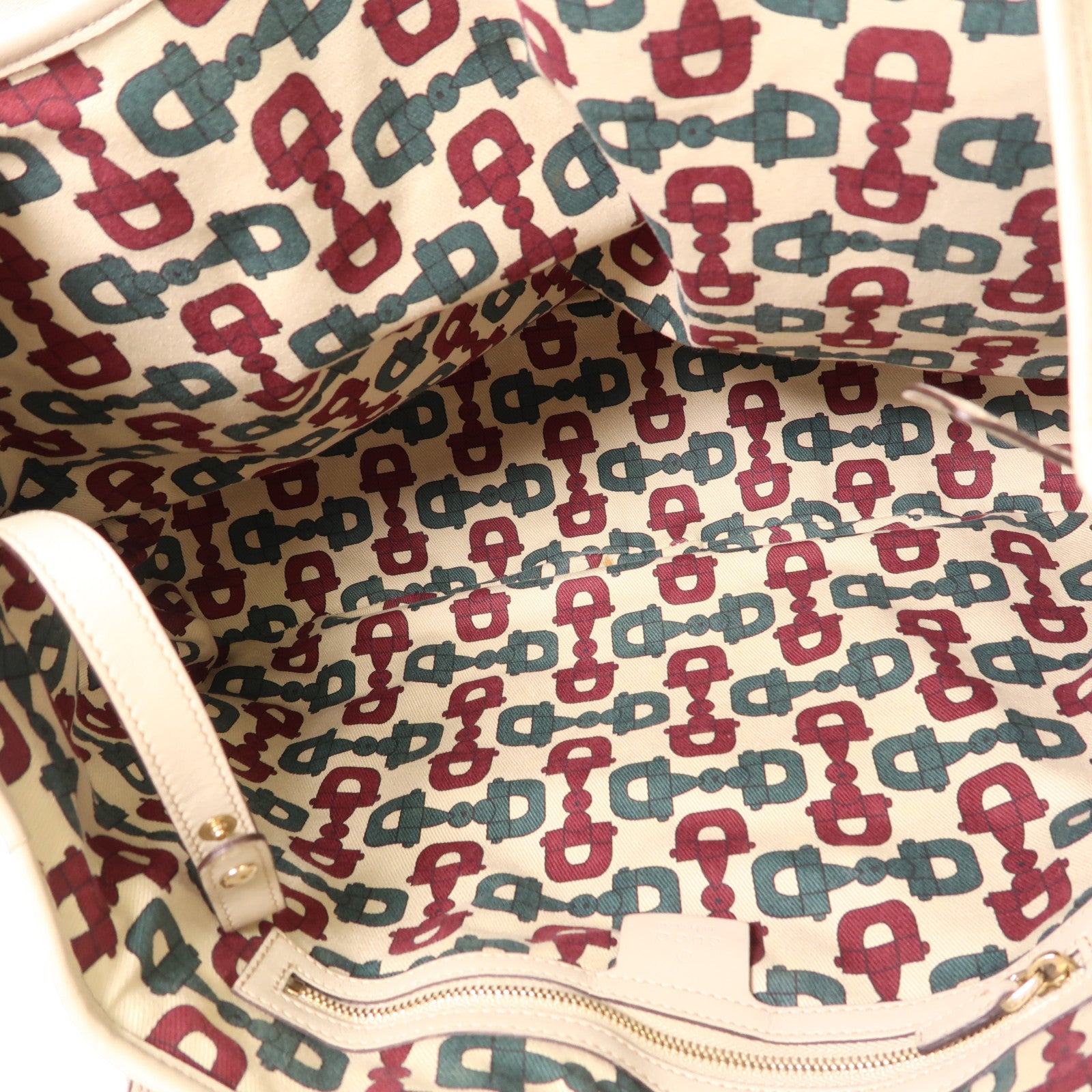 GUCCI GG GHW Shoulder Bag 137621 Calfskin Leather Beige