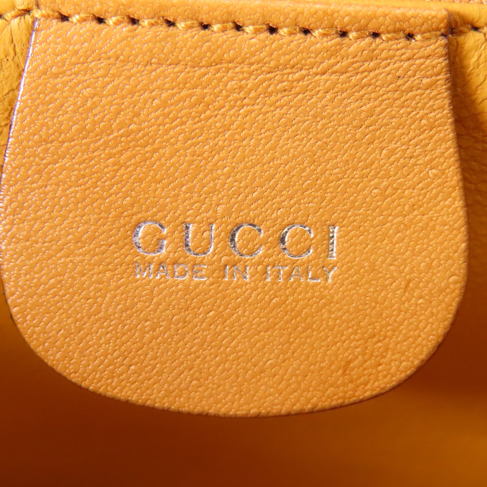 GUCCI 皮革Vintage Flap Buckle銀扣手挽肩背兩用袋