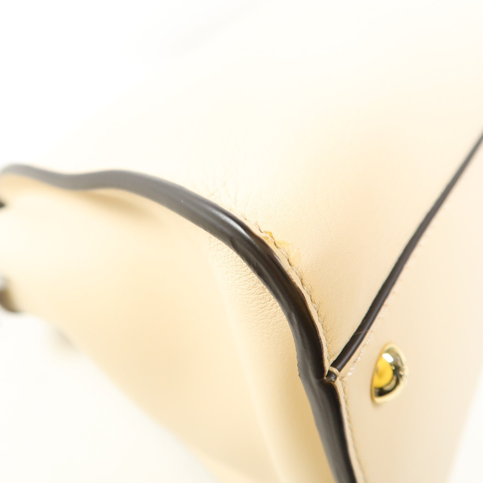 FENDI 蛇皮/牛皮皮革Peekaboo金扣手挽肩背兩用袋