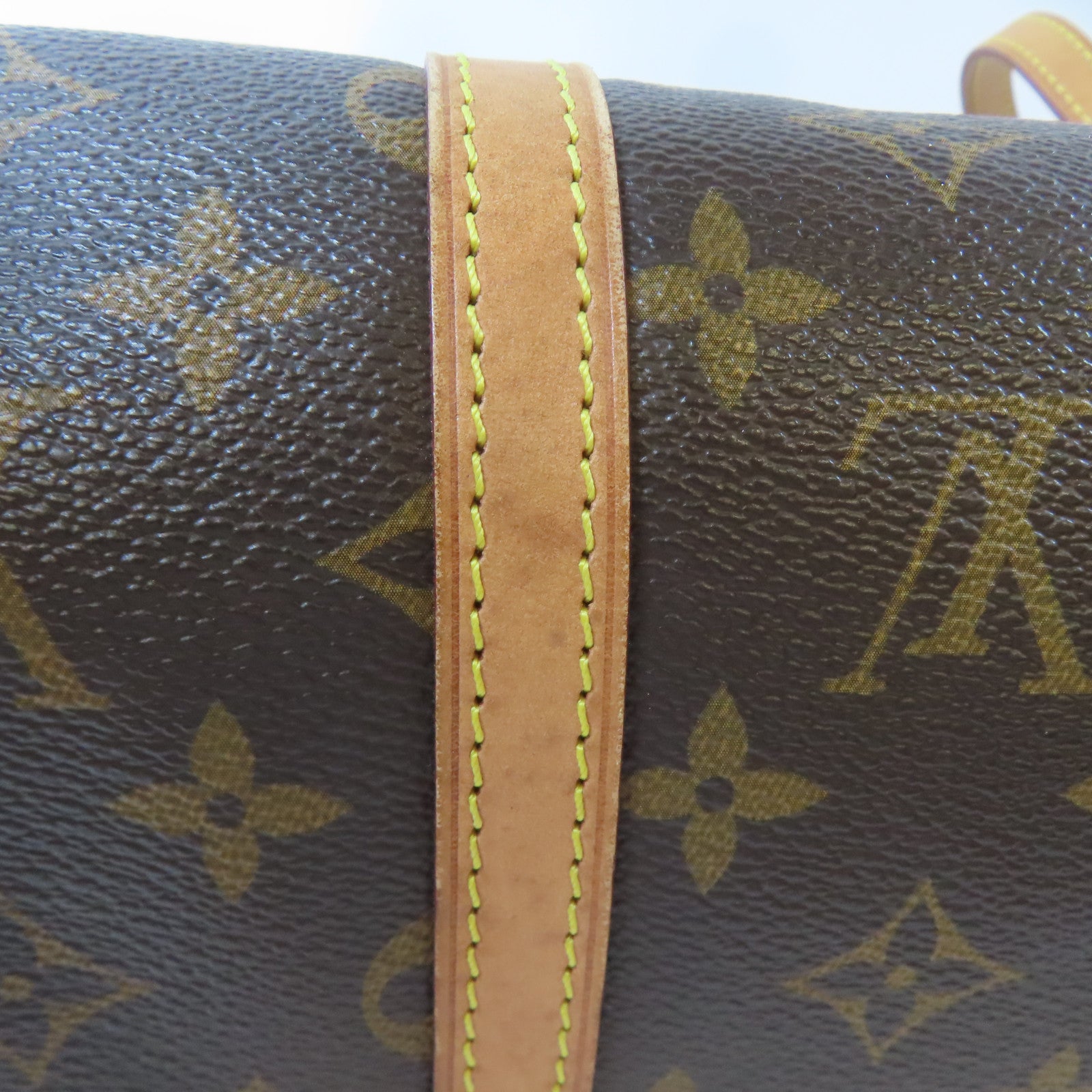 LOUIS VUITTON Monogram Papillon金扣肩背袋啡色