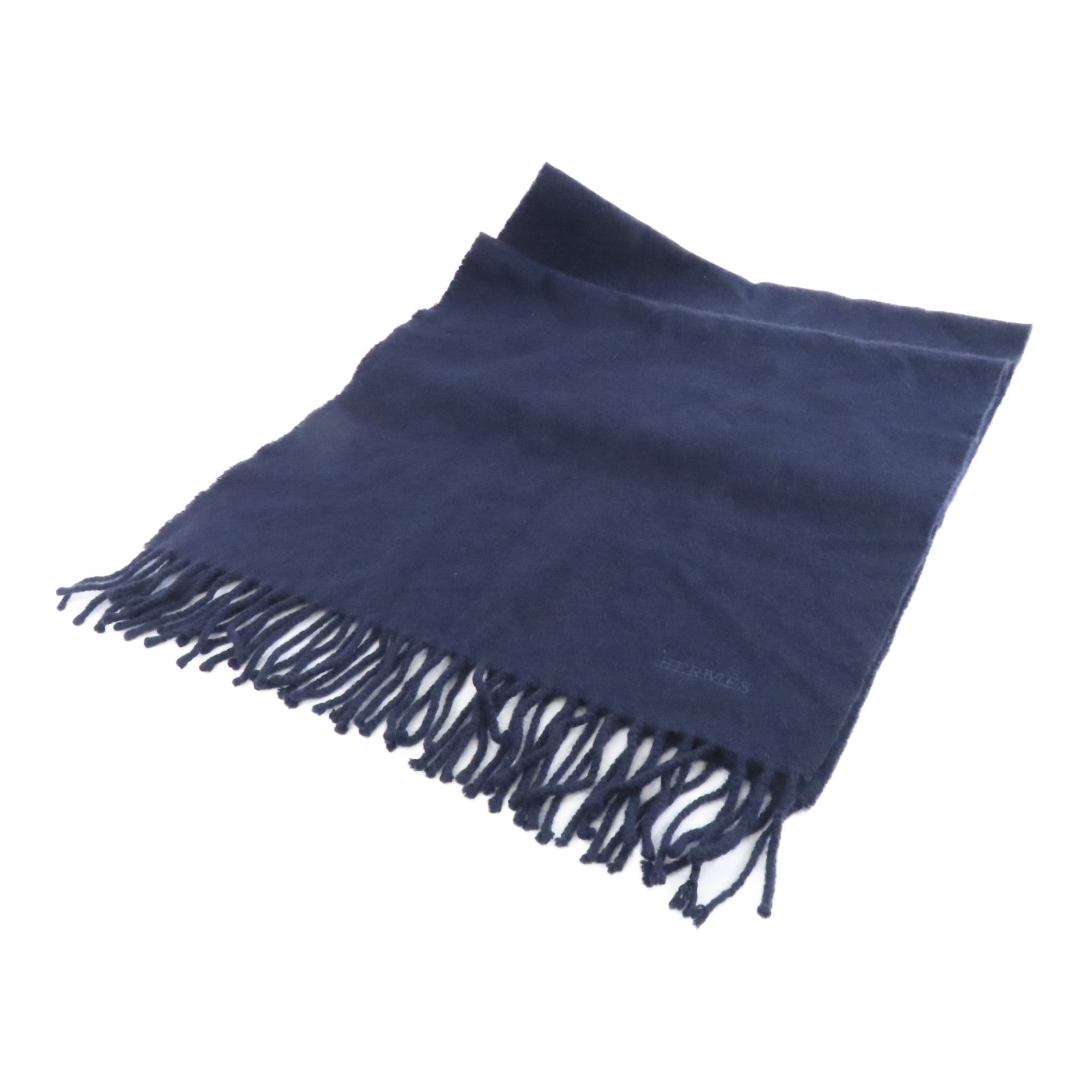 HERMES Cashmere Scarf圍巾深藍色