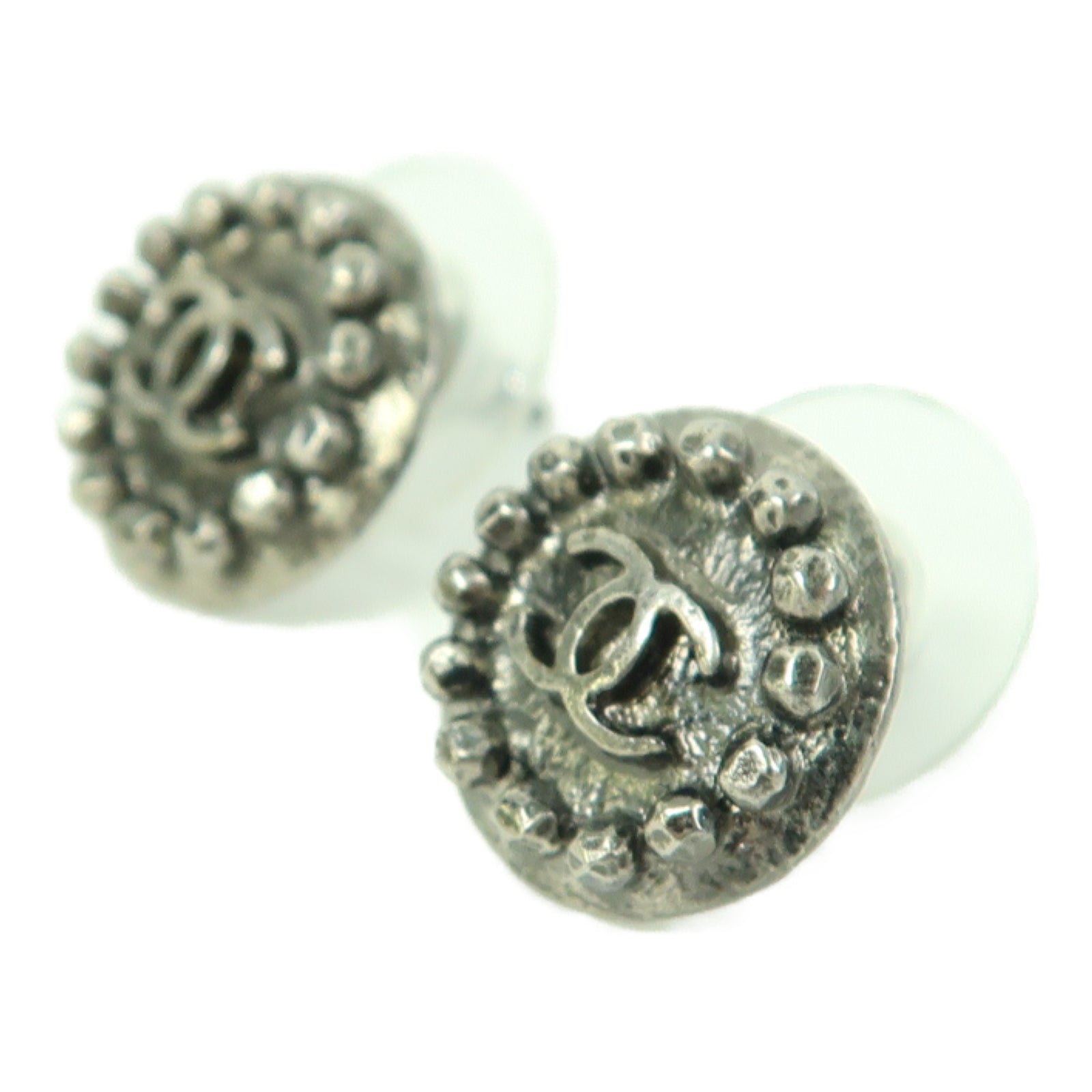 CHANEL 金屬Earrings耳環銀色