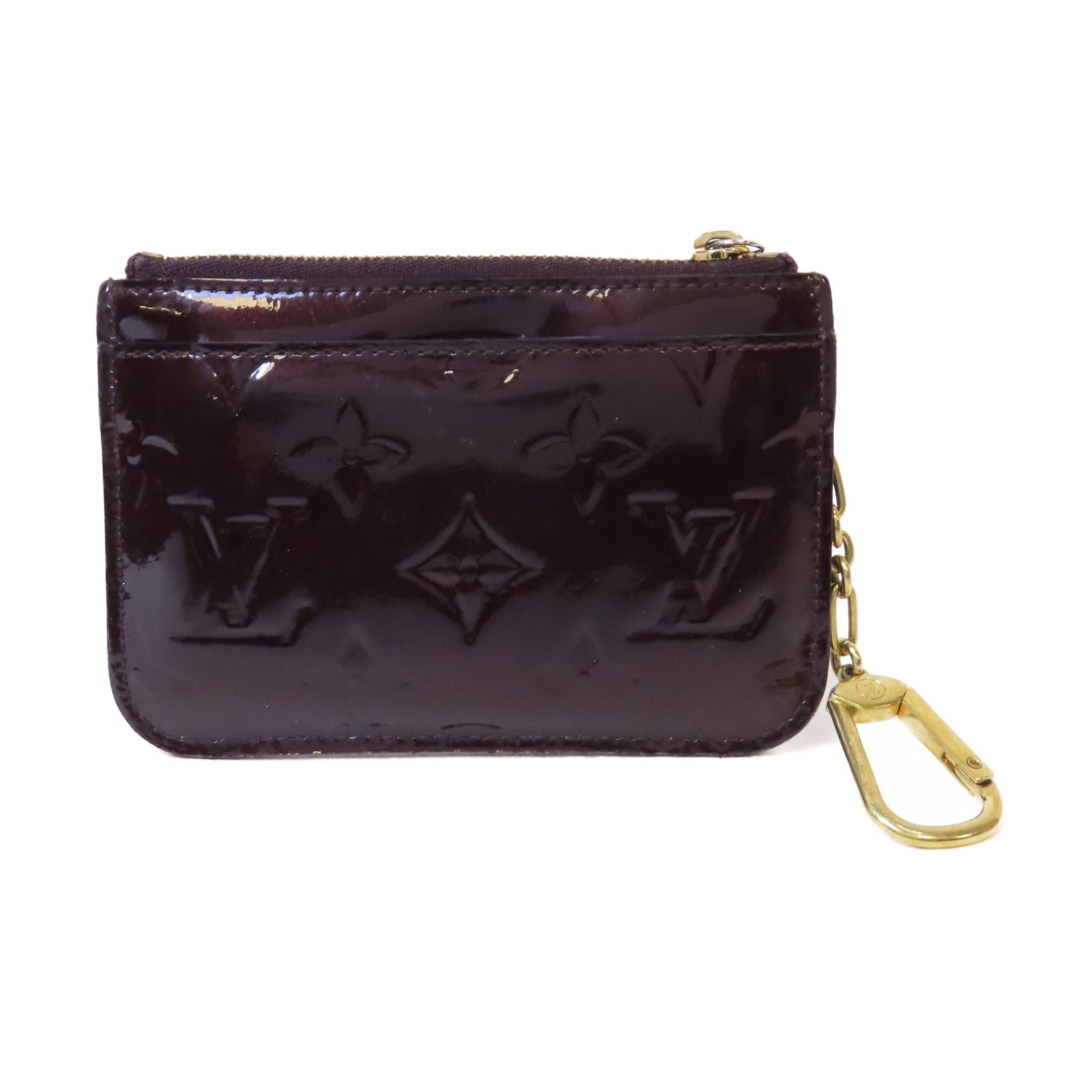 LOUIS VUITTON 【激減優惠】Vernis Coin Case金扣零錢包酒紅色