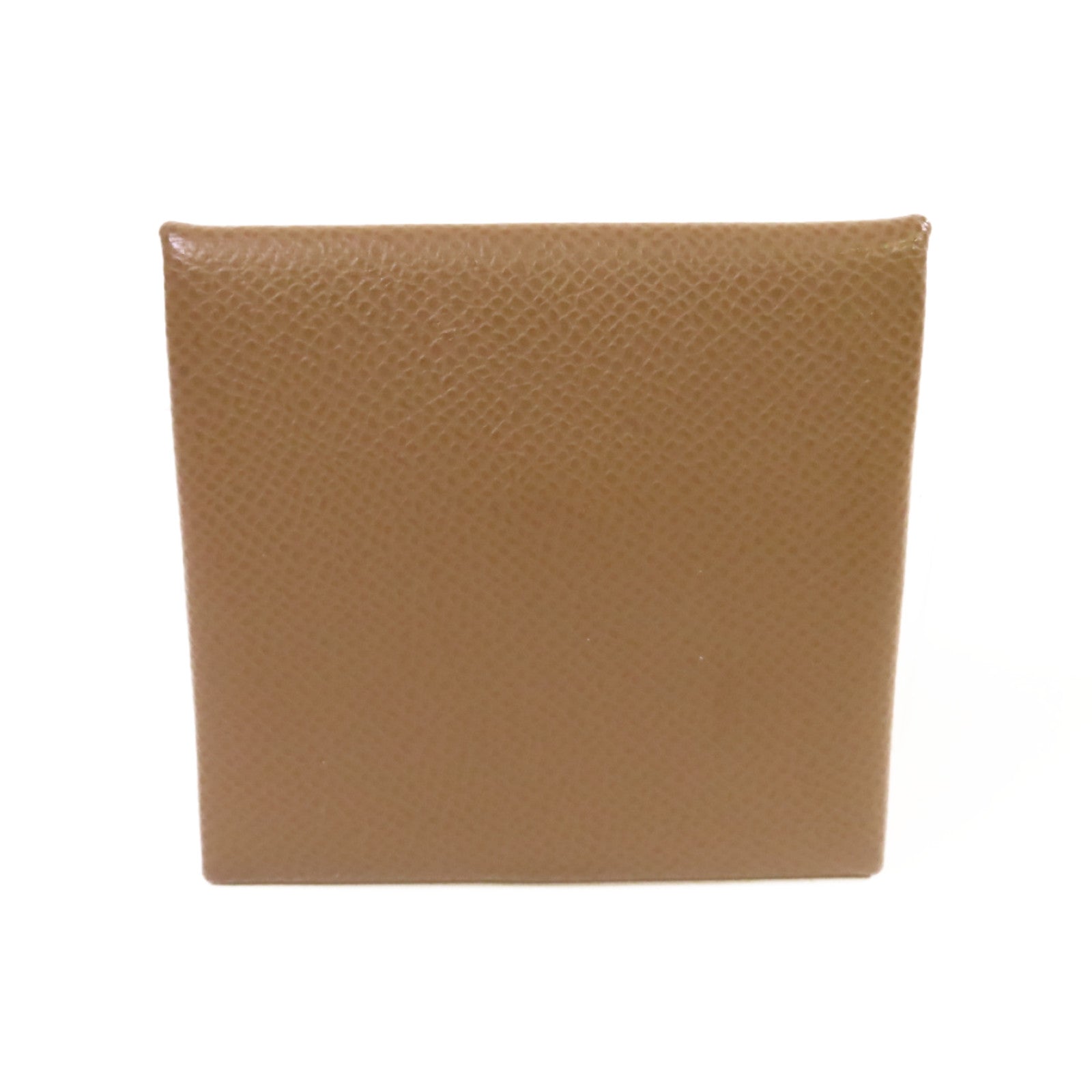 HERMES Epsom皮革Bastia Coin Purse銀扣零錢包Etoupe大象灰色