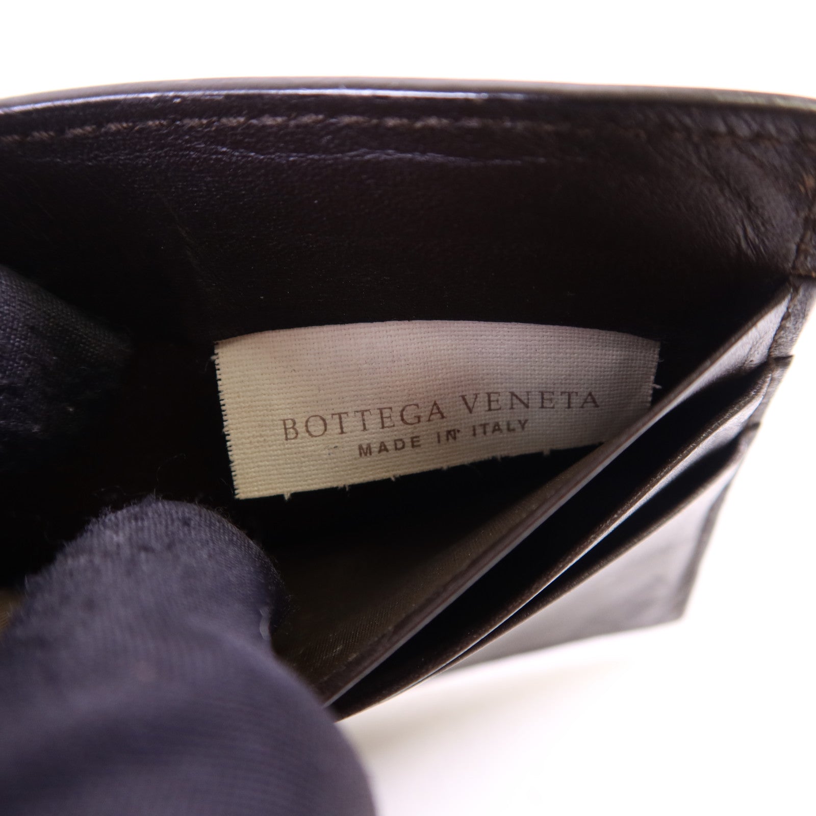 BOTTEGA VENETA 【激減優惠】羊皮皮革Bifold Money Clip Wallet錢包