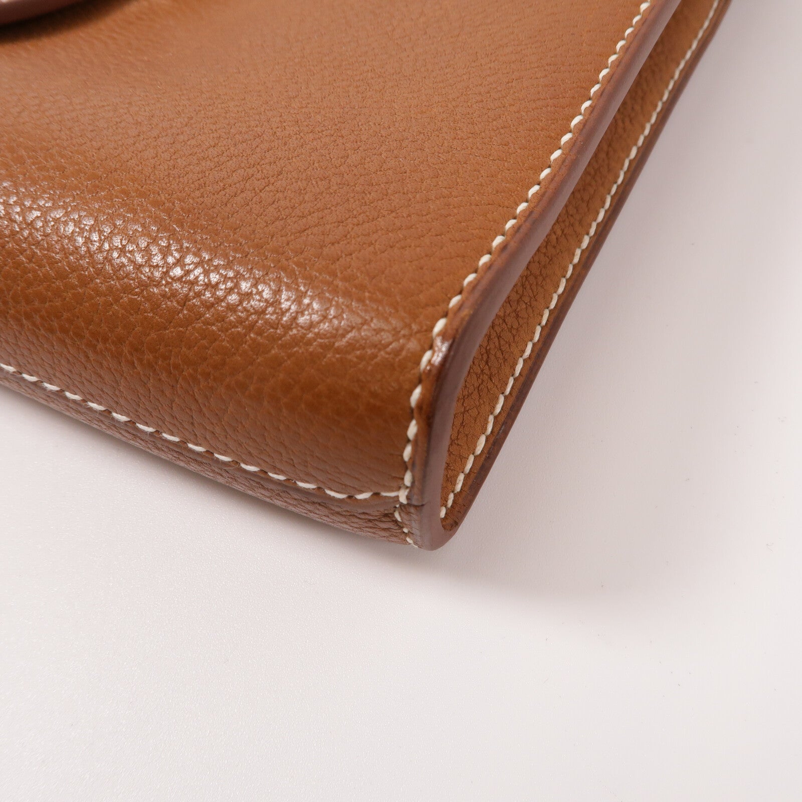 HERMES Barenia皮革Depeches 21肩背袋Gold